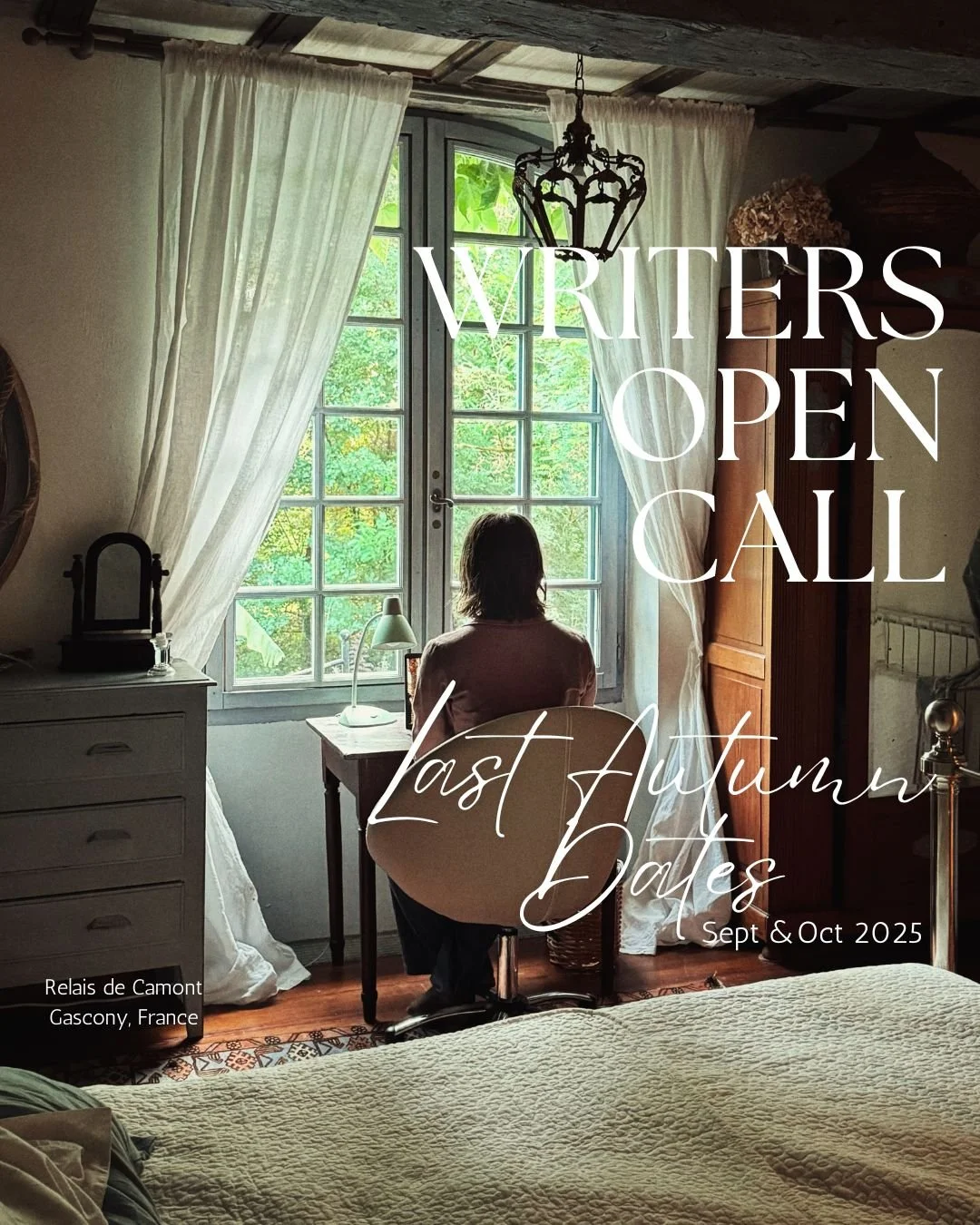 This room, this desk, this view... There are three openings for a 2 week residency: Sept 2, Sept 16, Oct 14 2025.

This could be you. DM for details.

#writersretreat #writersresidency #creativeresidency #creatives #aquietplacetowork #getaway #seclud