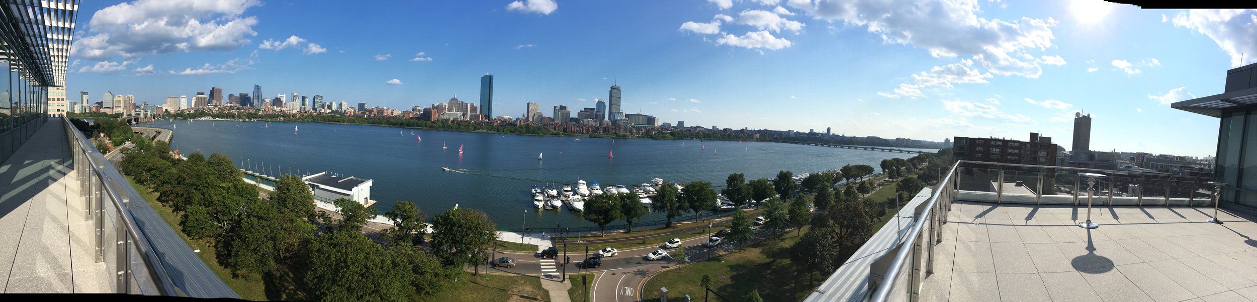 Held on the seventh floor of the MIT Sloan school, those attending enjoyed stunning views of the Boston skyline.