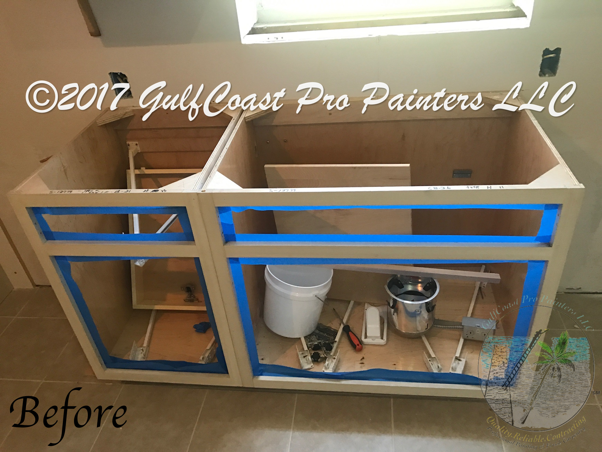White Kitchen Cabinet Refinishing March 2017 Watermarked1.jpg
