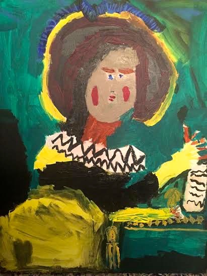 The Lady Writing, age 6