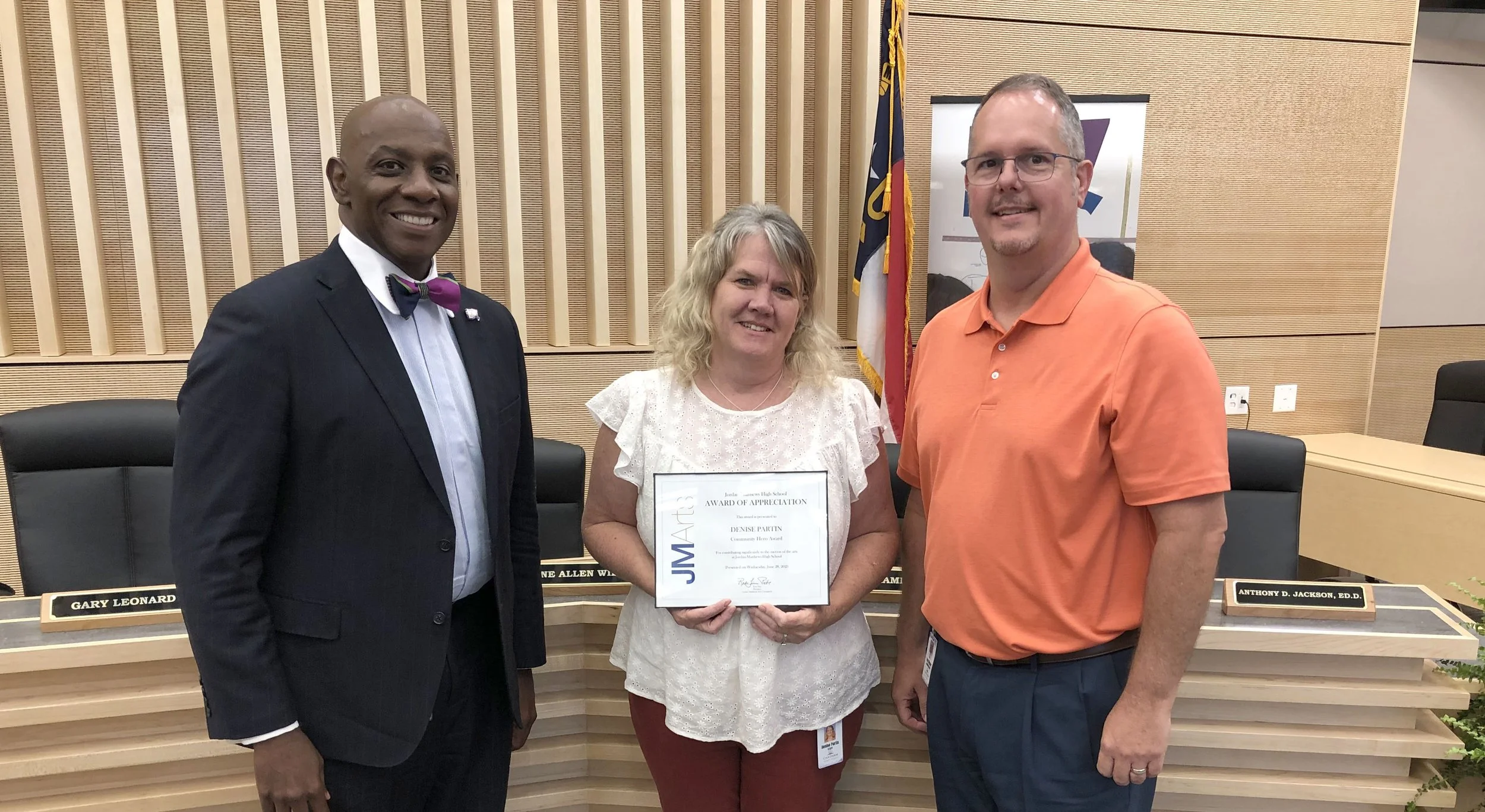 Denise Partin receives 2023 JMArts Community Hero Award