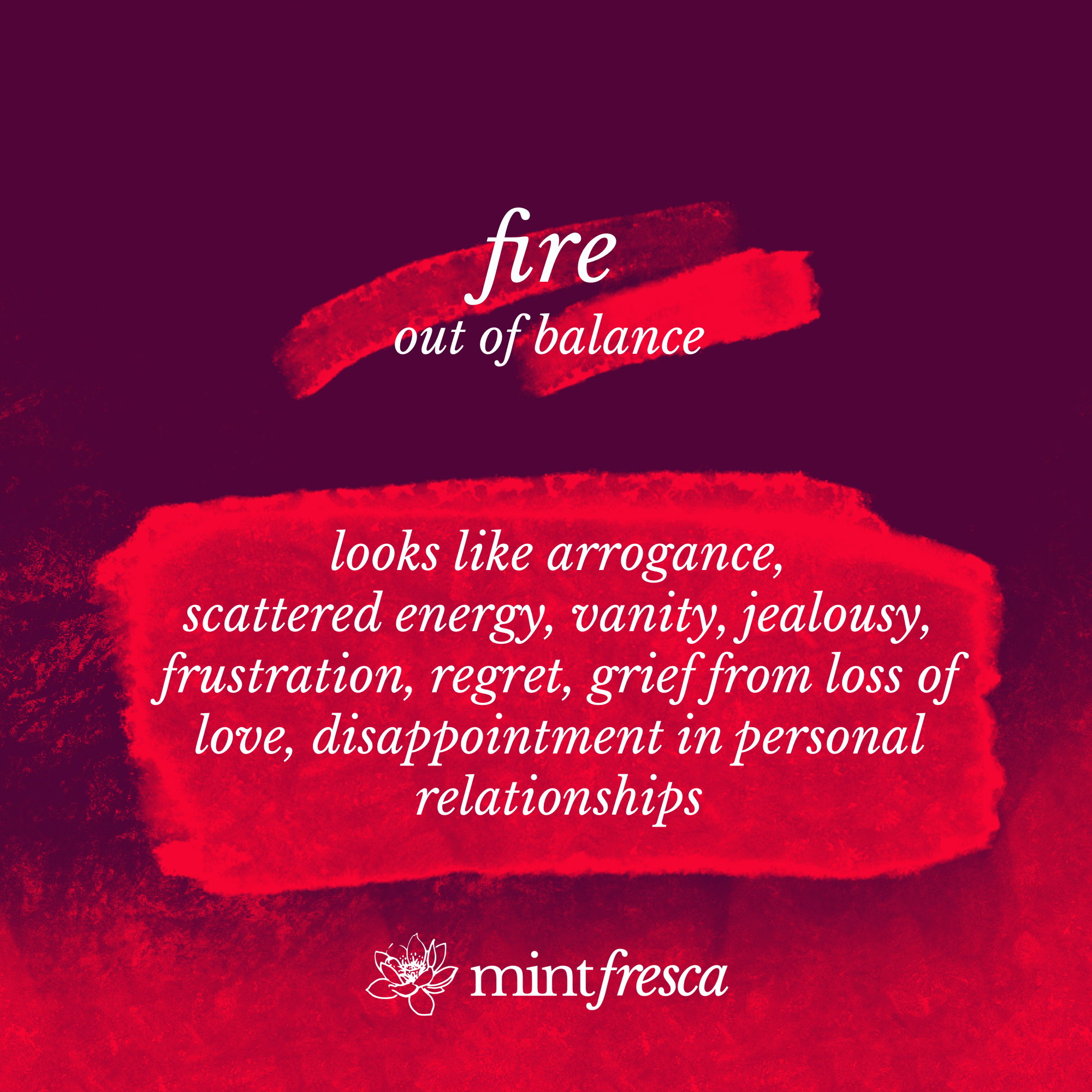 fire out of balance