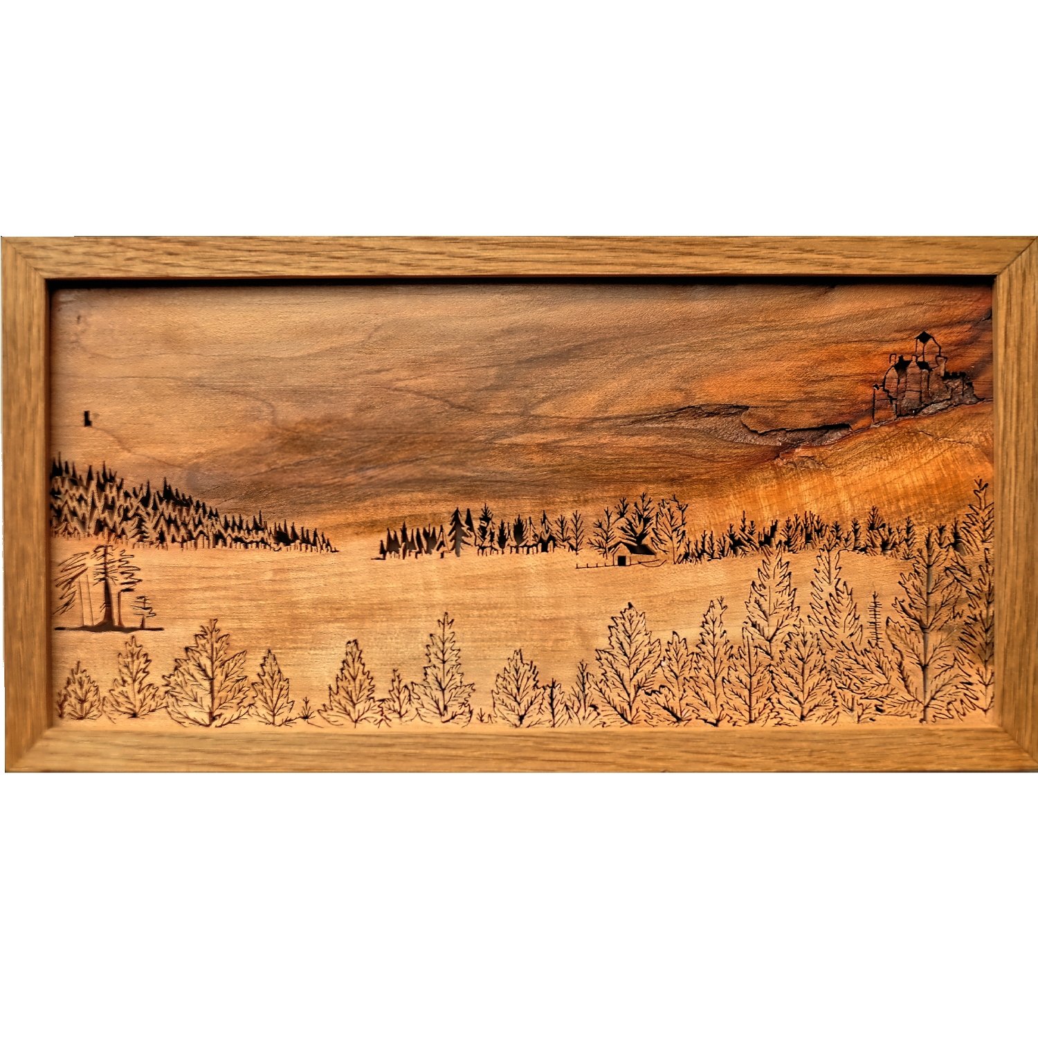 Lochside -An imagined Highland Scene — Fiona Kingdon -Fine Art in Wood