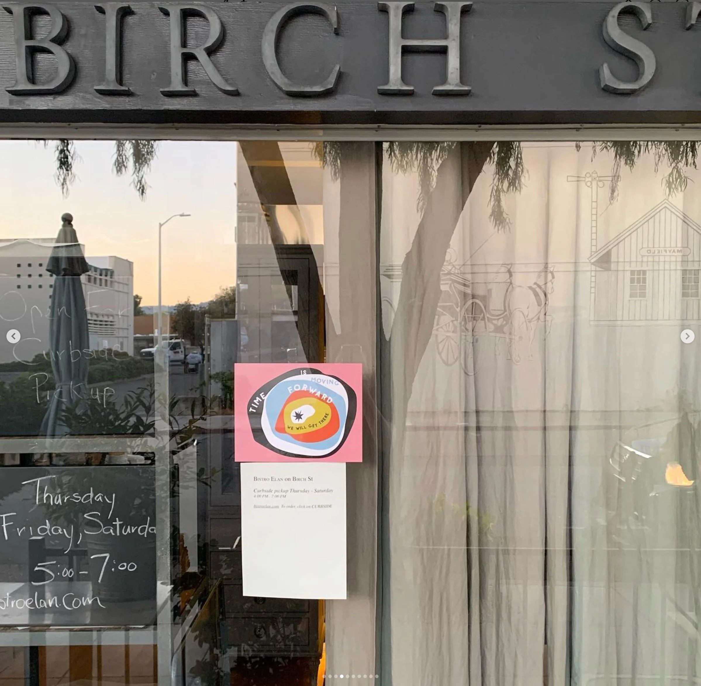 Lauren-Jane-Berger-Time-Moving-Forward-Window-Art-Birch-Street-Palo-Alto-California-Ave-restaurant.jpg
