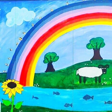 Feels like spring is here already 🌈
.
.
.
#colour #eastlinton #colourpop #eastlothian #themarteastlinton #colourful_shots #themart #eastlothianlife #rainbow🌈 #sunshineyday #justkeepswimming #colourfulart #reuseable #communityhub #uniquespace #suppo