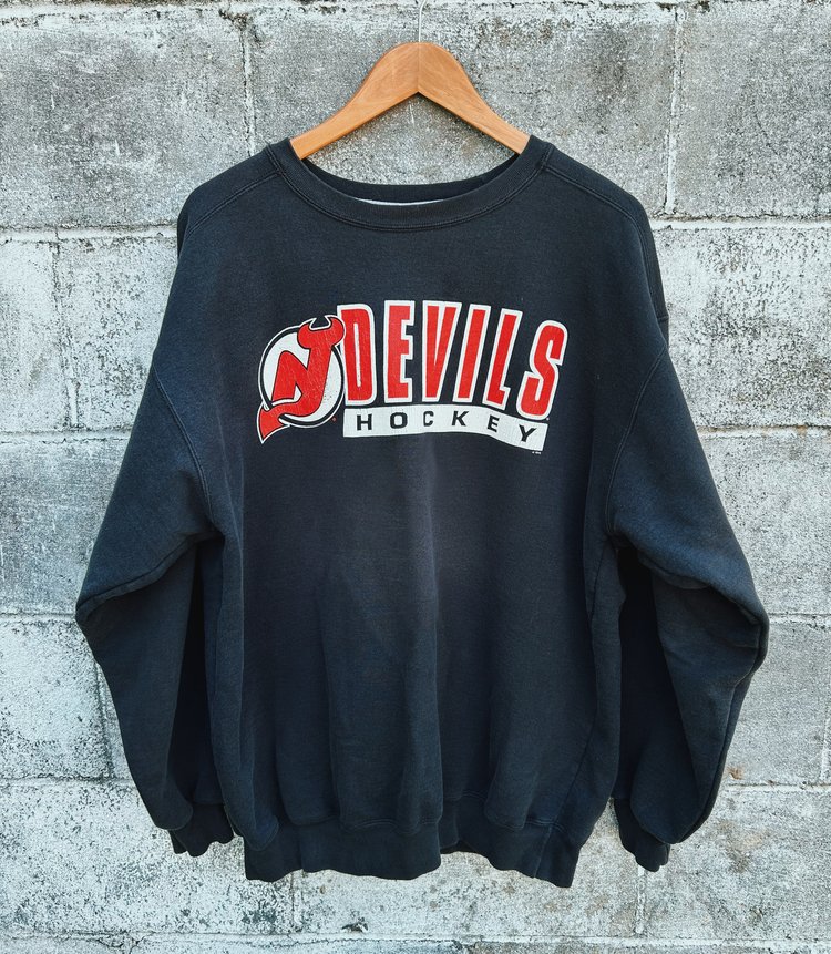 Vintage 90s New Jersey Devils Crewneck Sweatshirt, Nj Devils