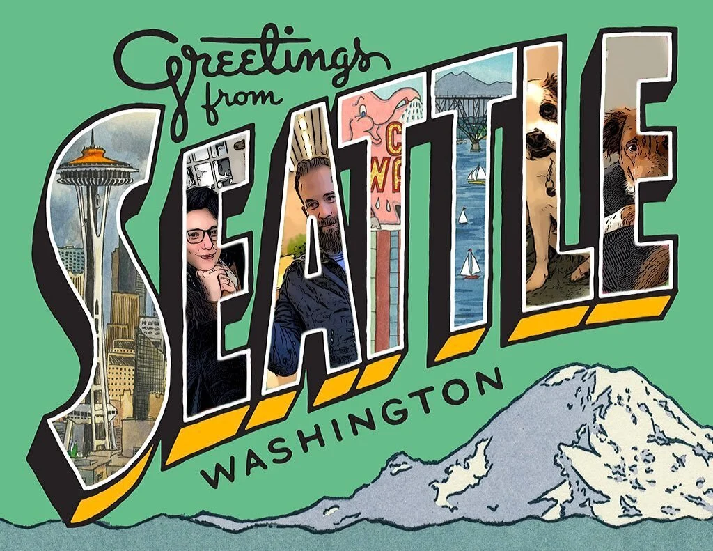 Hi! We are super excited to announce that we are moving to Seattle this September- Mikey, me, Knuckles, and Sully! I will be starting a new grad program at the University of Washington in their Near Eastern Languages and Cultures Department. I'm than