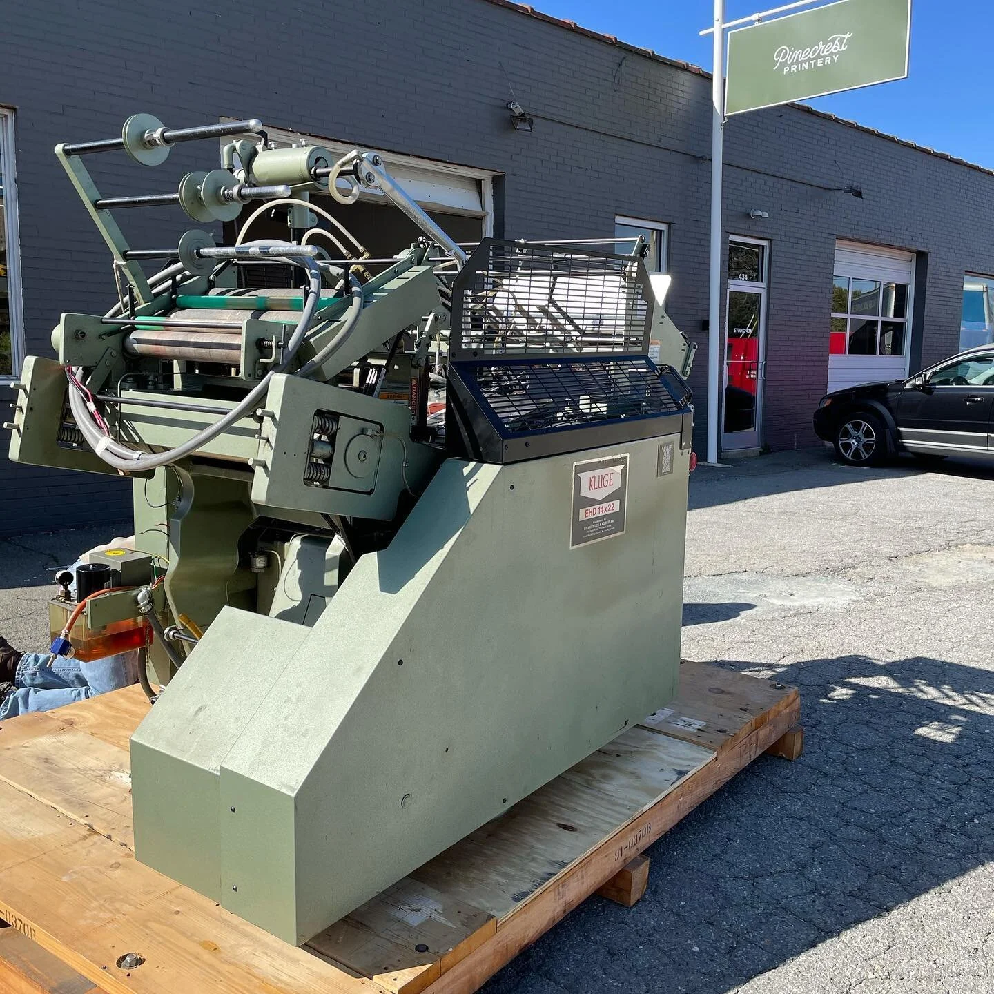 Excited to move the new monster in. Thanks Guy M. Turner!  #kluge #foilstamping