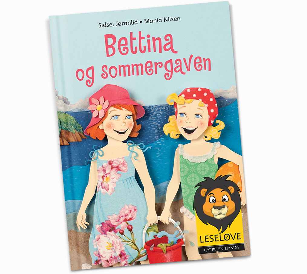 Omslaget til “Betttina og sommergaven”, Cappelen Damm (2017).