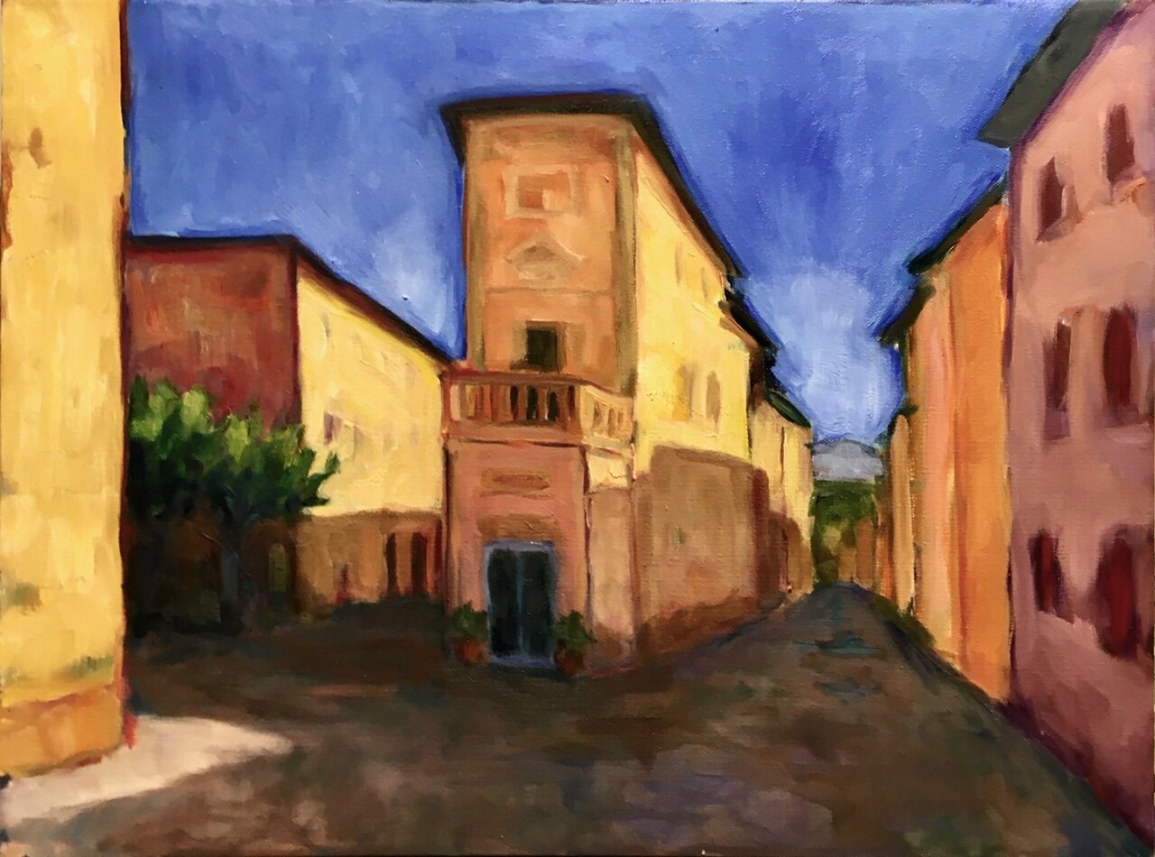 Piazza, Tuscan Hill Town