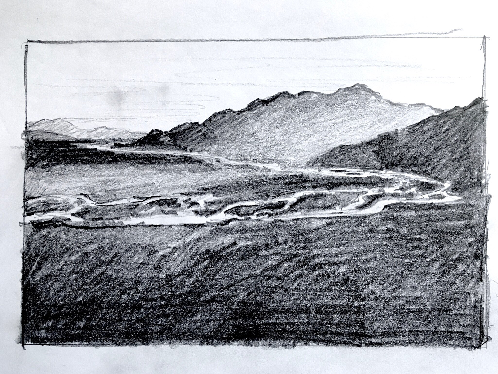 Sketch, The Last Mountain, Alaska