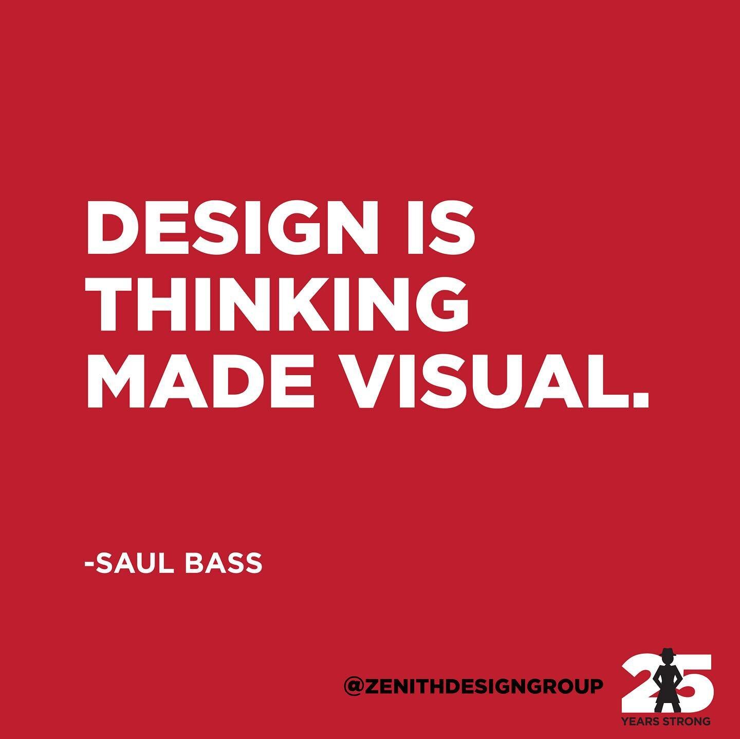 Food for thought.

#ZenithDesignGroup 
#ZDG25
#MarketingConspirators
