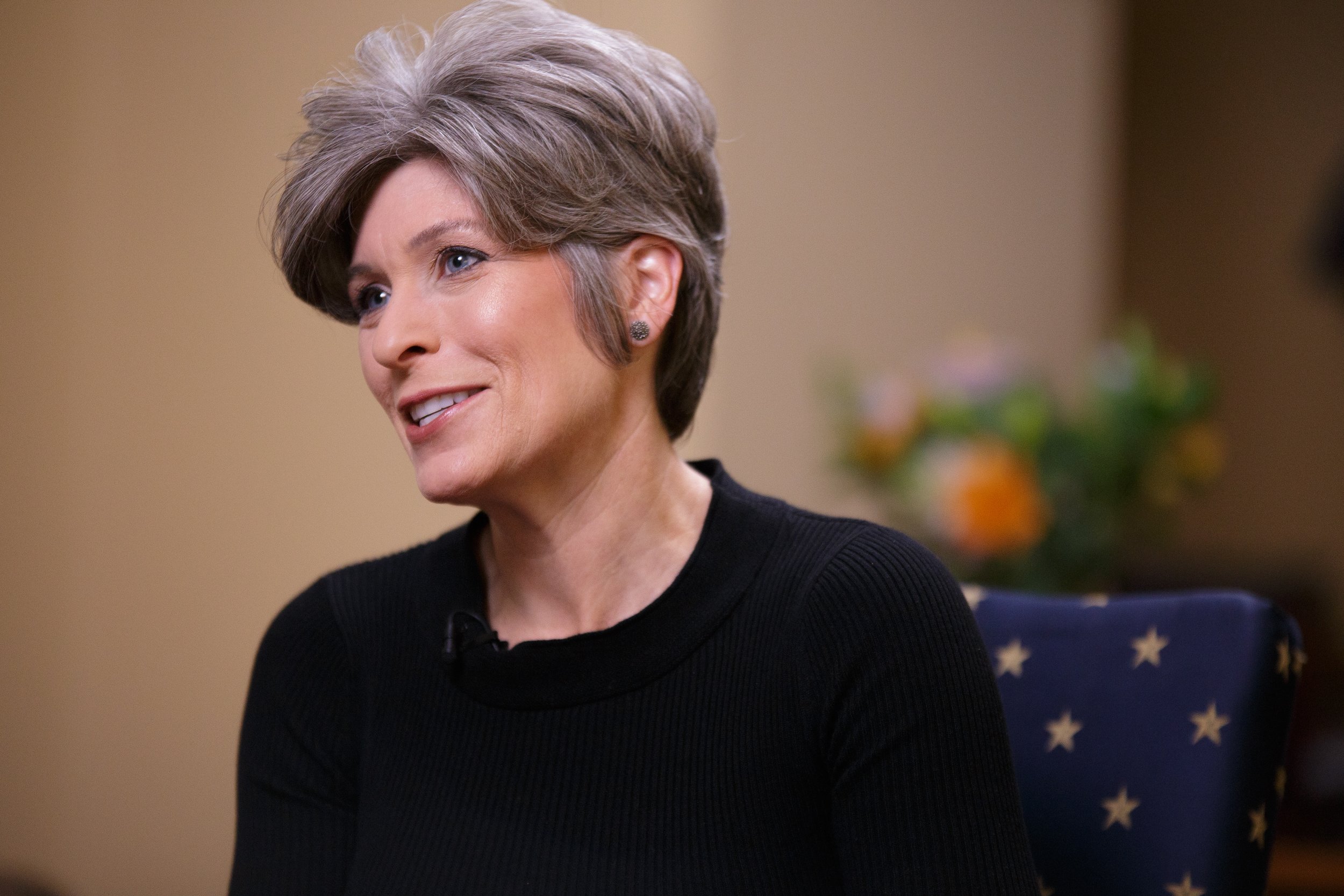  Sen. Joni Ernst (R - IA) participates in an interview in the her office in the Russell Senate Office Building.    November 2018   