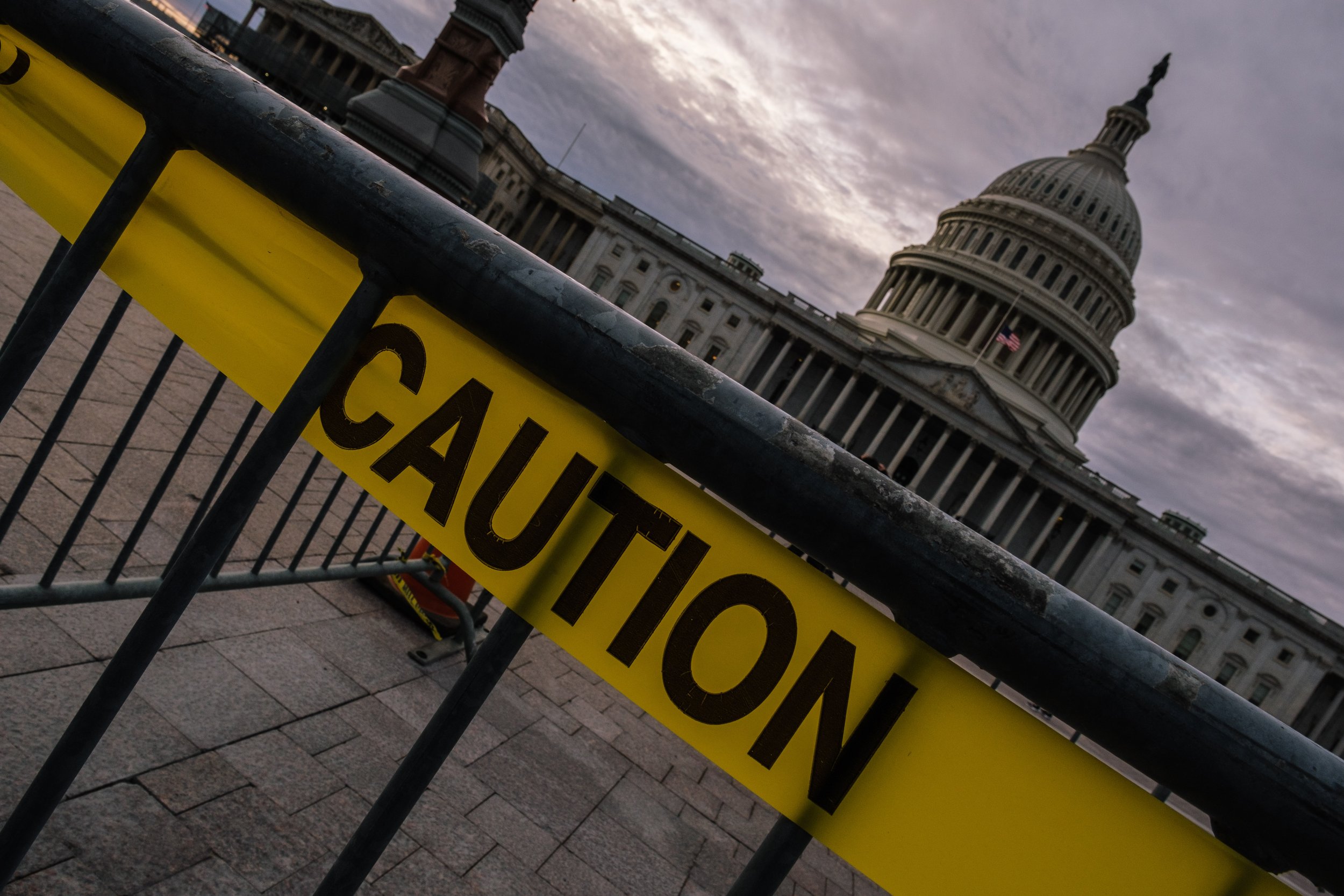  Construction at the Capitol is seen during the longest government shutdown in U.S. history, lasting from December 22, 2018 to January 25, 2019.    December 2018   