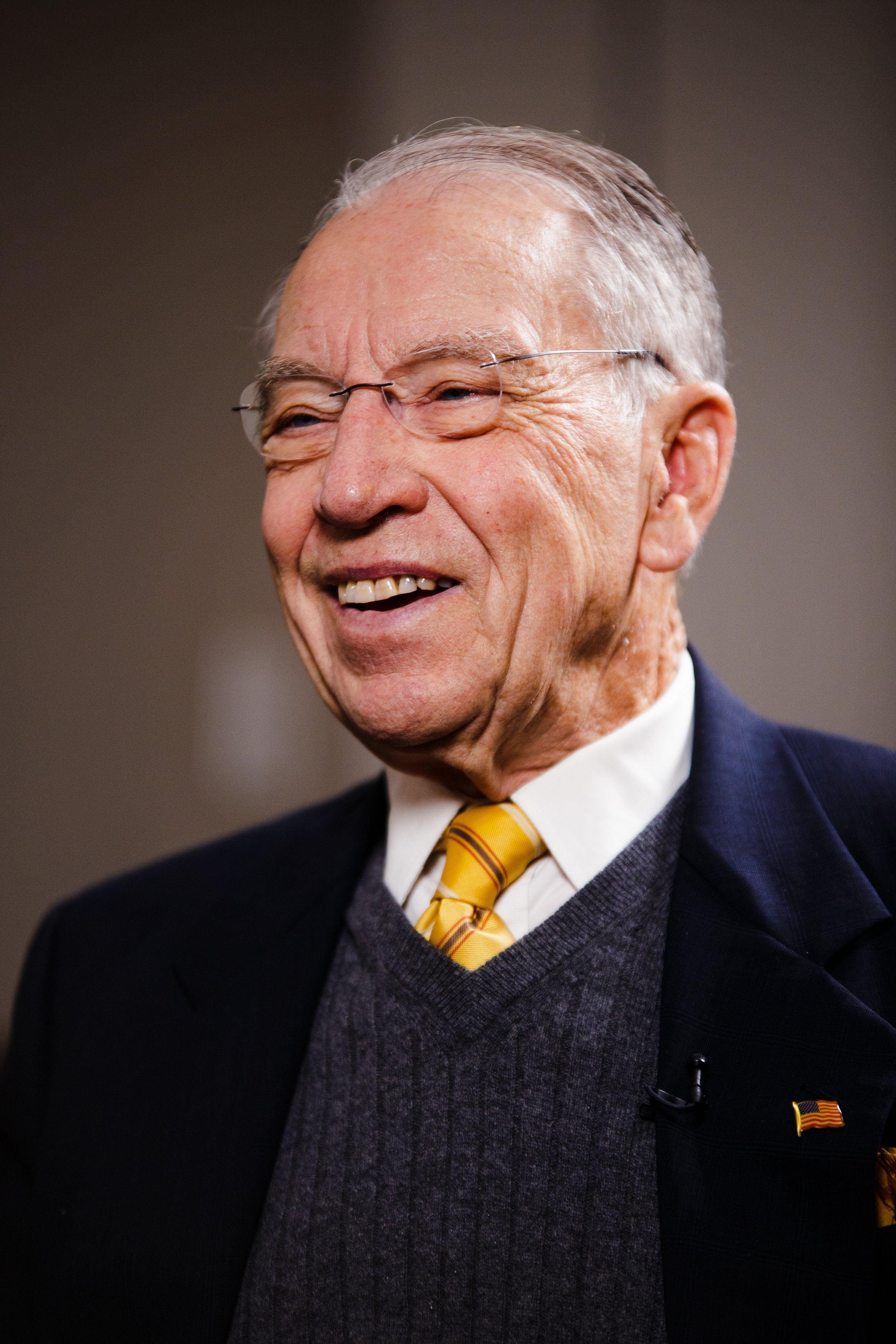  Sen. Chuck Grassley (R-IA) in his office, discussing the late President George H.W. Bush and the current state of civility in government.    December 2018   