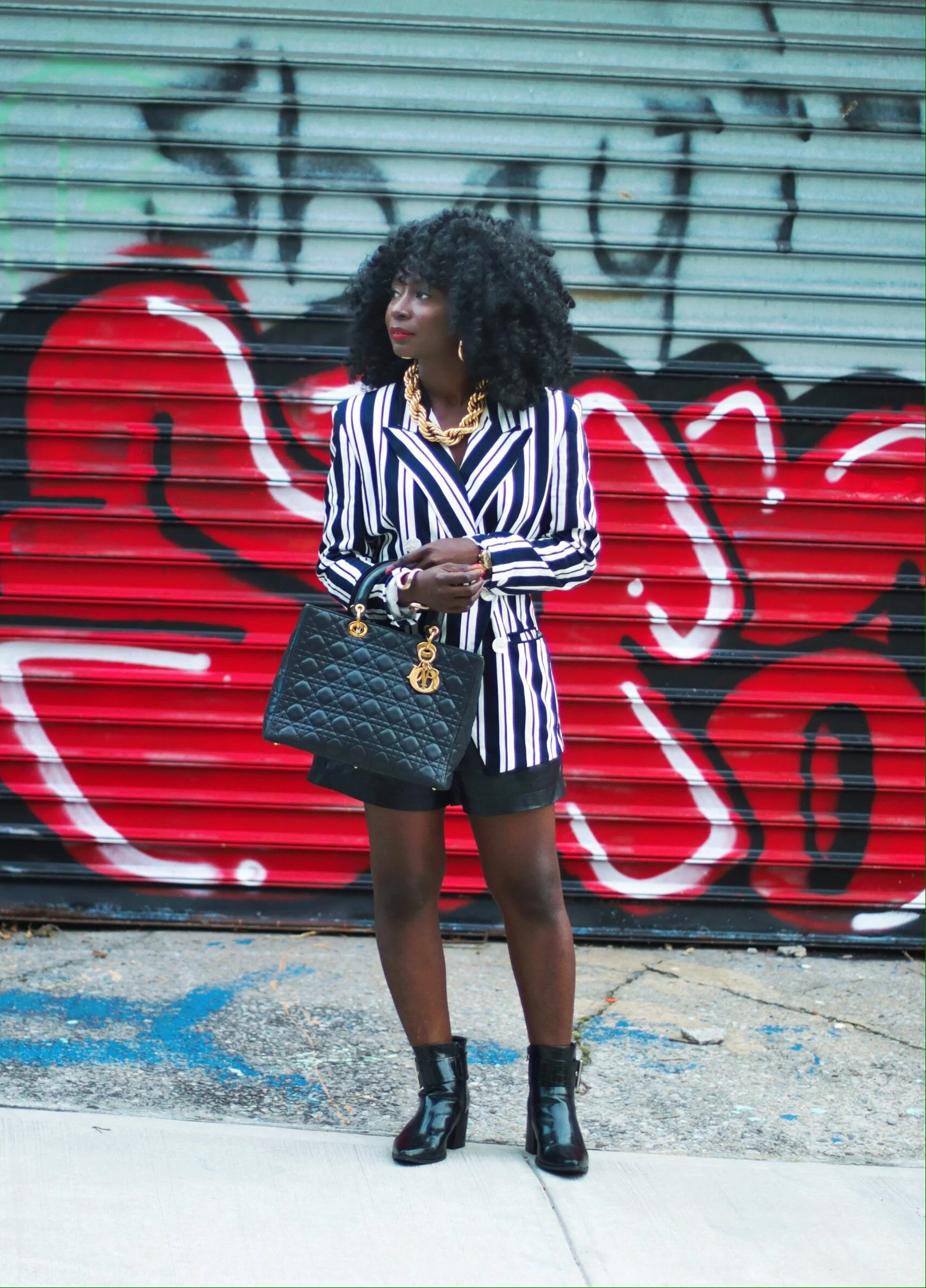 : Striped Blazer:   