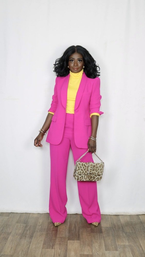 Pink Suit Styled Four Ways: — FASHBERRIES