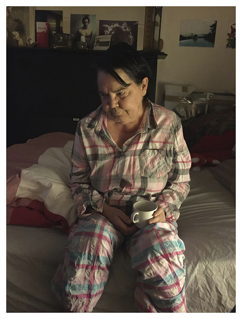 Sherie (Pajamas), iphone photograph on paper, (January 2017)