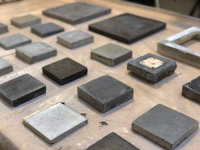 From that time we experimented with and produced dozens of concrete samples