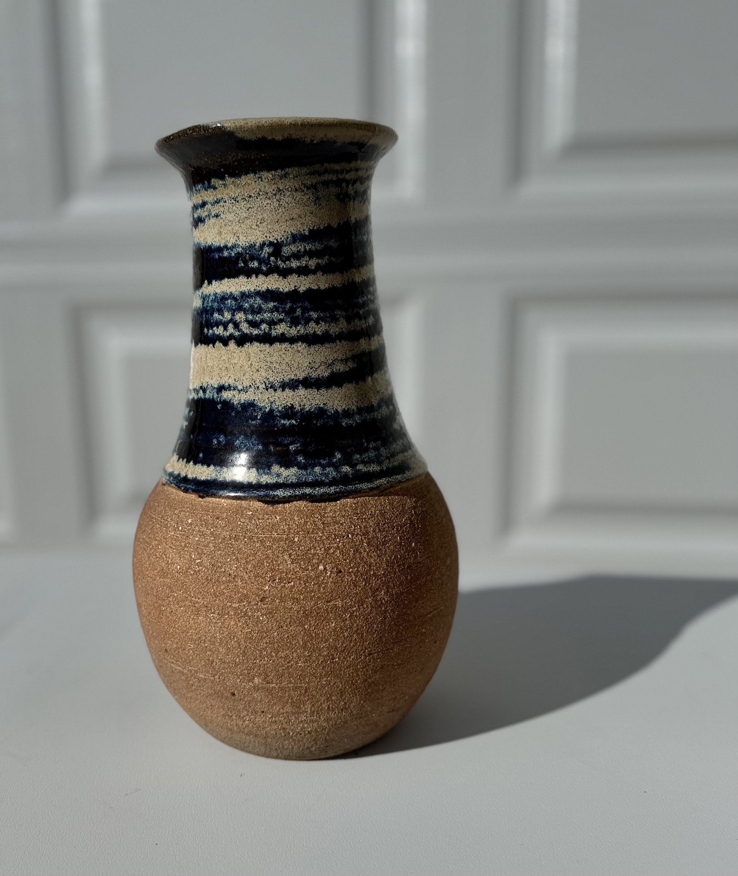 mid century stoneware vase