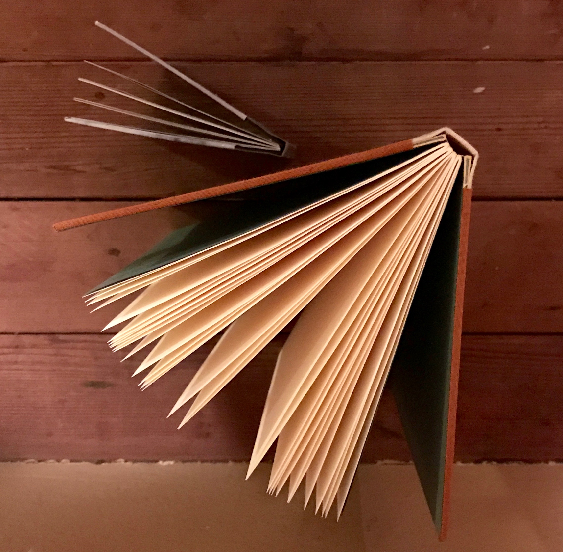 Drumleaf binding book structure