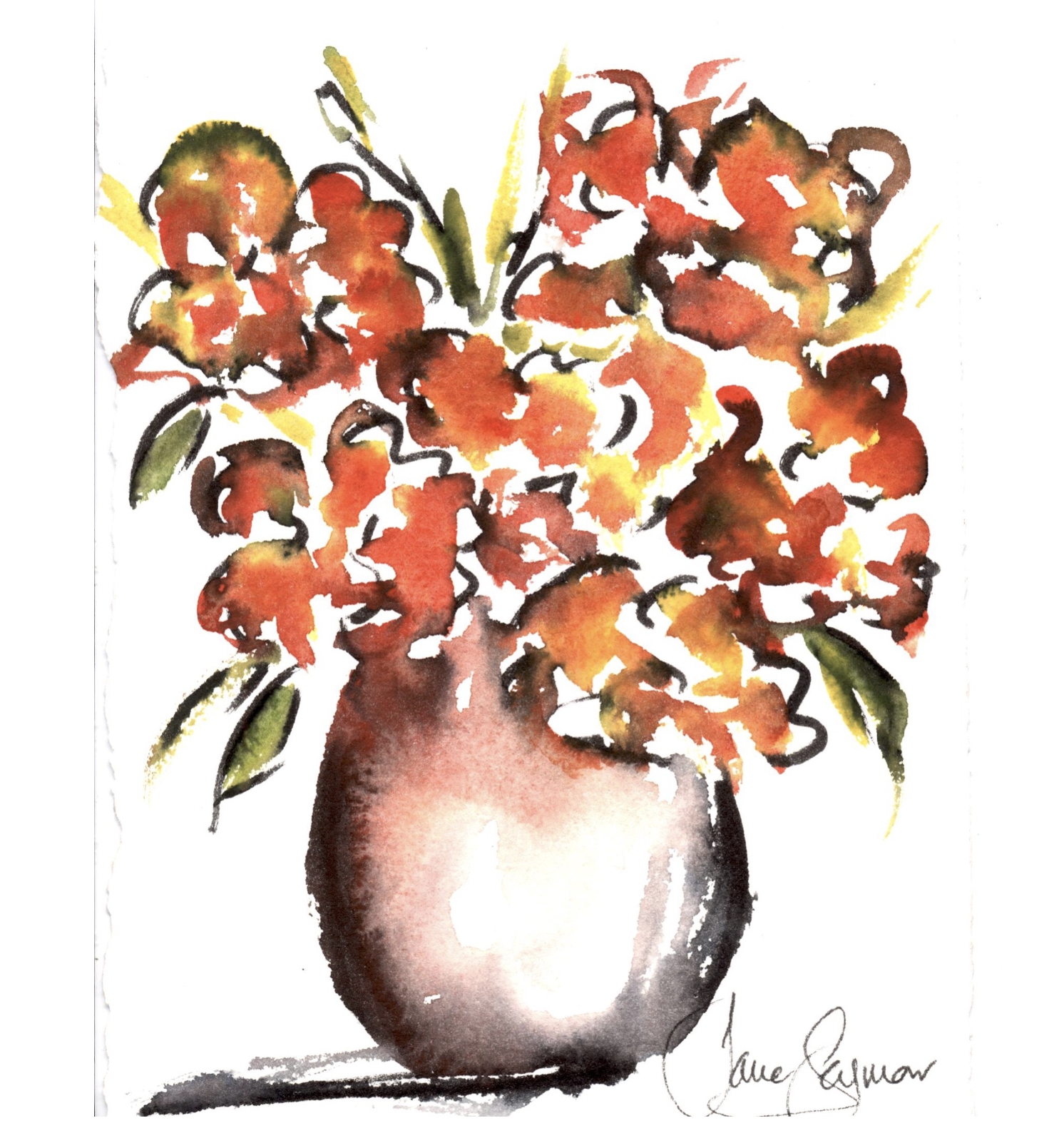 Silent Auction Jubilee #5 The art of Jane Seymour: Fall Bouquet ll (Framed) 
Celebrate the season 
This beautiful Fall Bouquet artwork is a gentle reminder to slow down and appreciate the moment. Autumn doesn’t last forever but its color, warmth, and