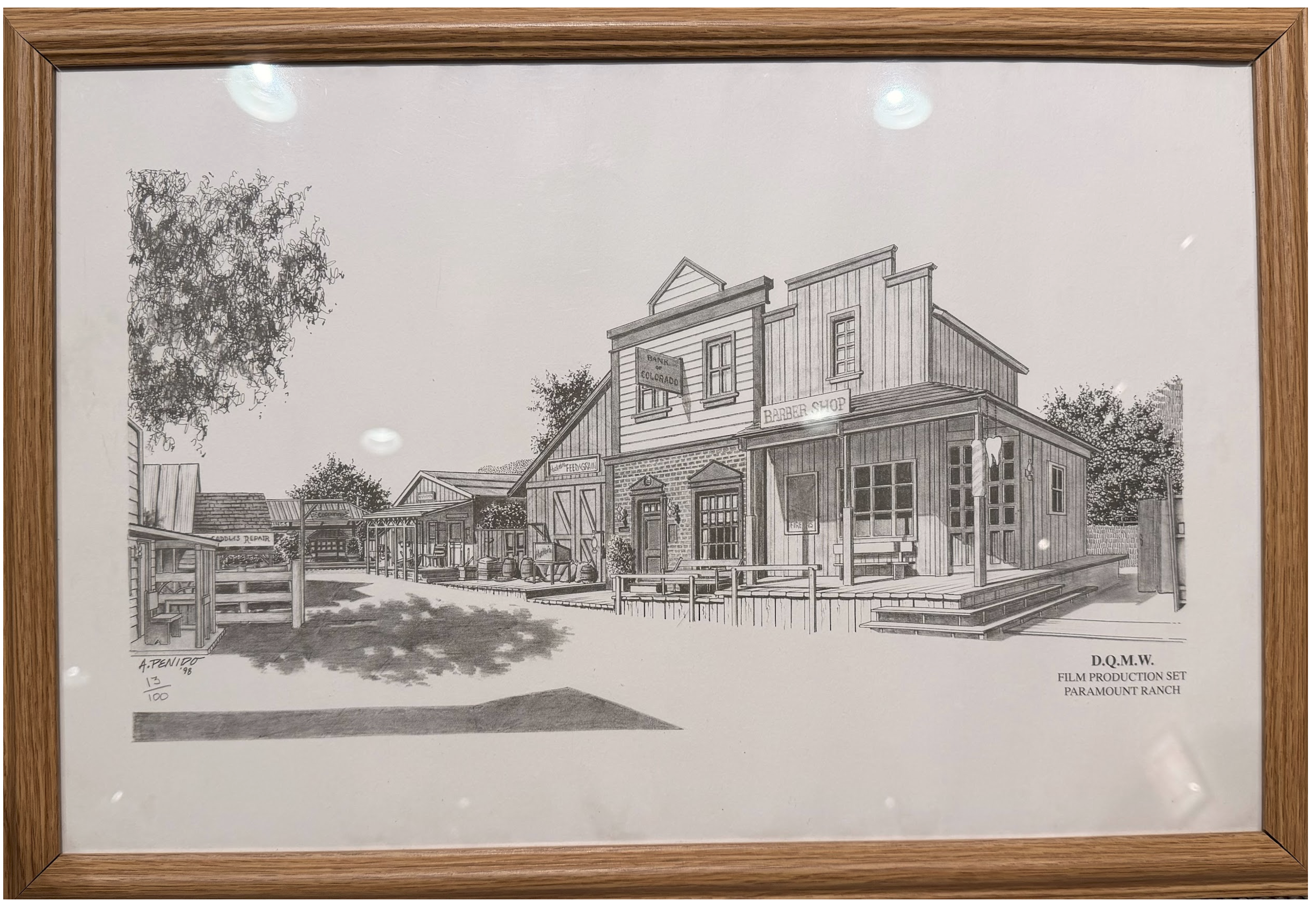 Silent Auction Jubilee #12 Drawing 13/100

With thoughtful linework and nostalgic detail, the piece brings to life the textures and personality of the set, offering a behind-the-scenes glimpse into the craftsmanship that shaped the series. It’s a qui