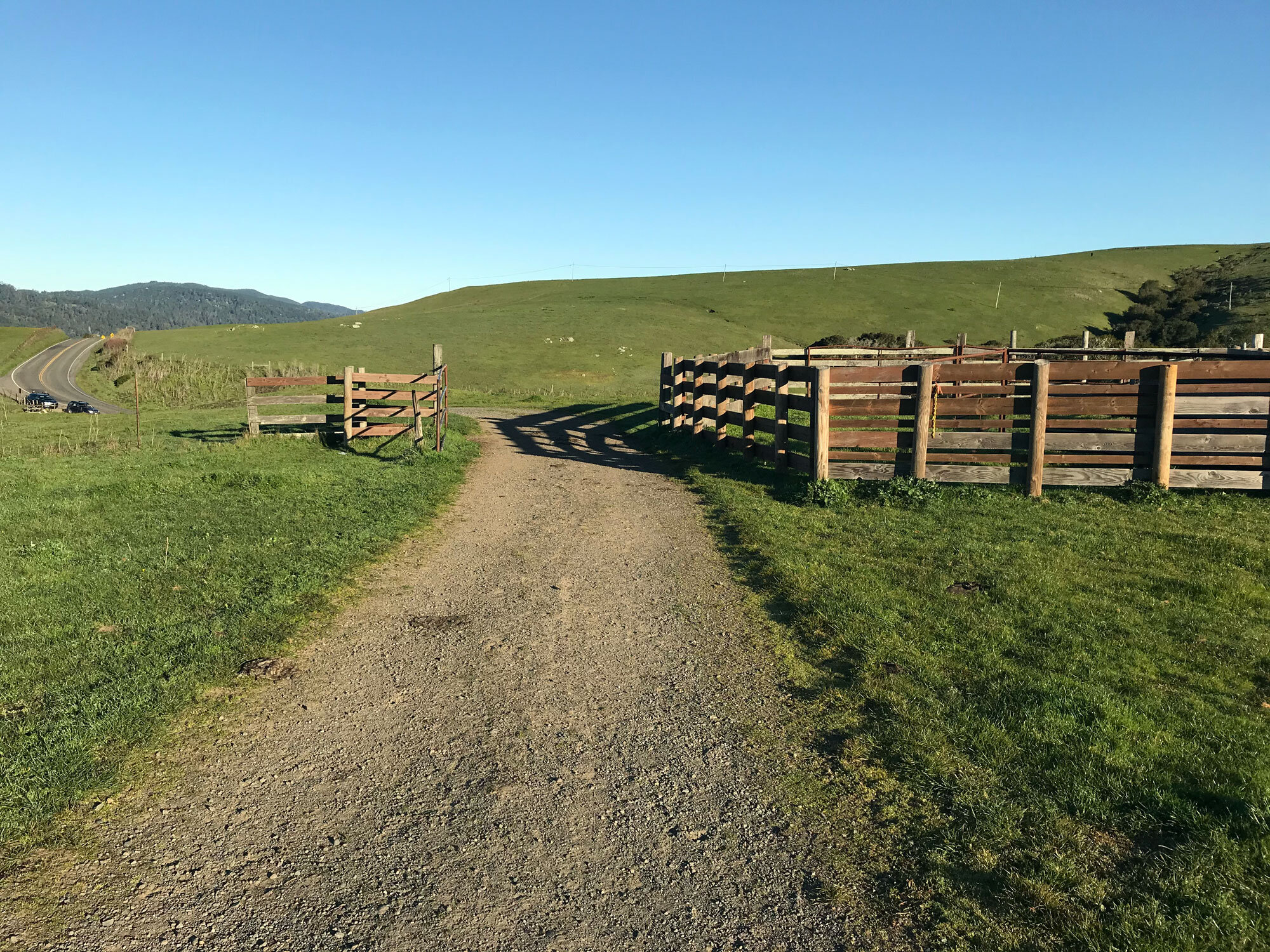 corral at trailhead