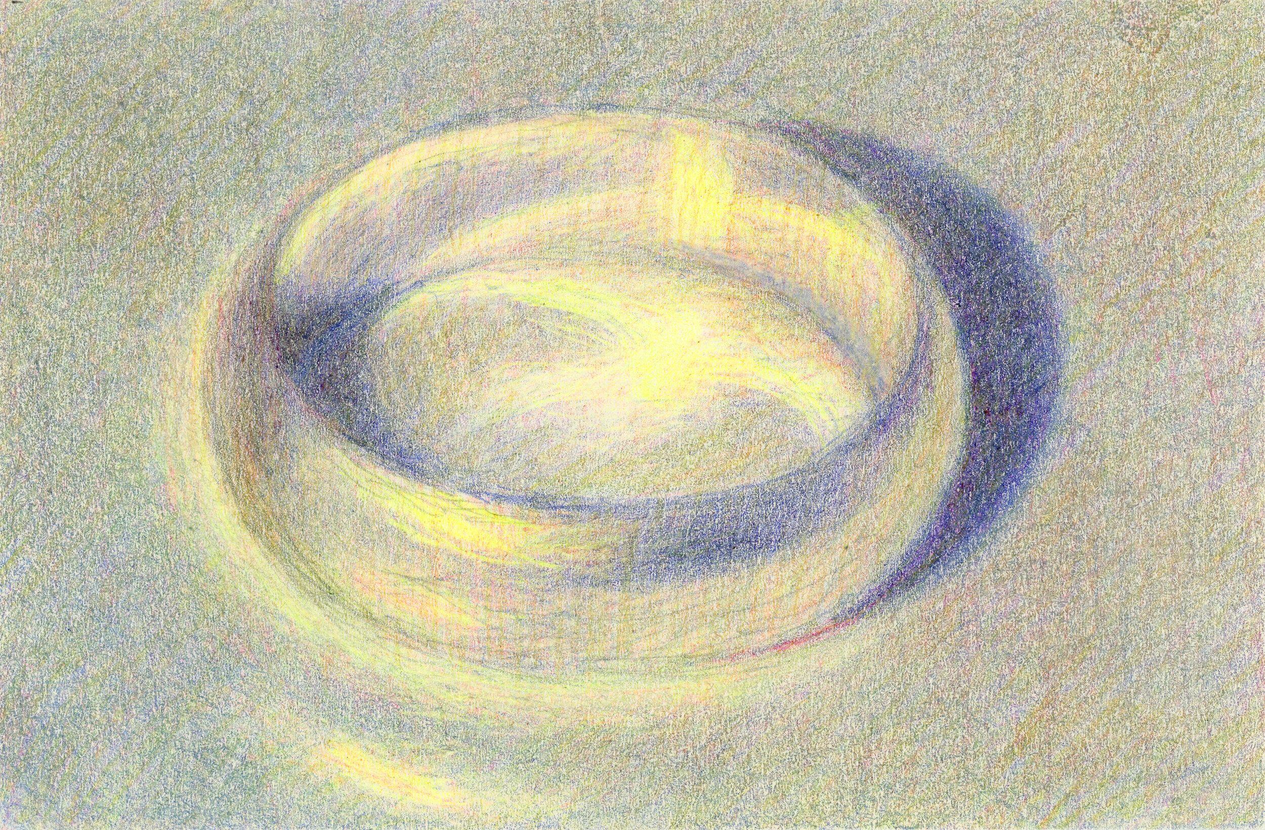    Untitled, 2020  Colored pencil on paper  3.5 in x 5.5 in   