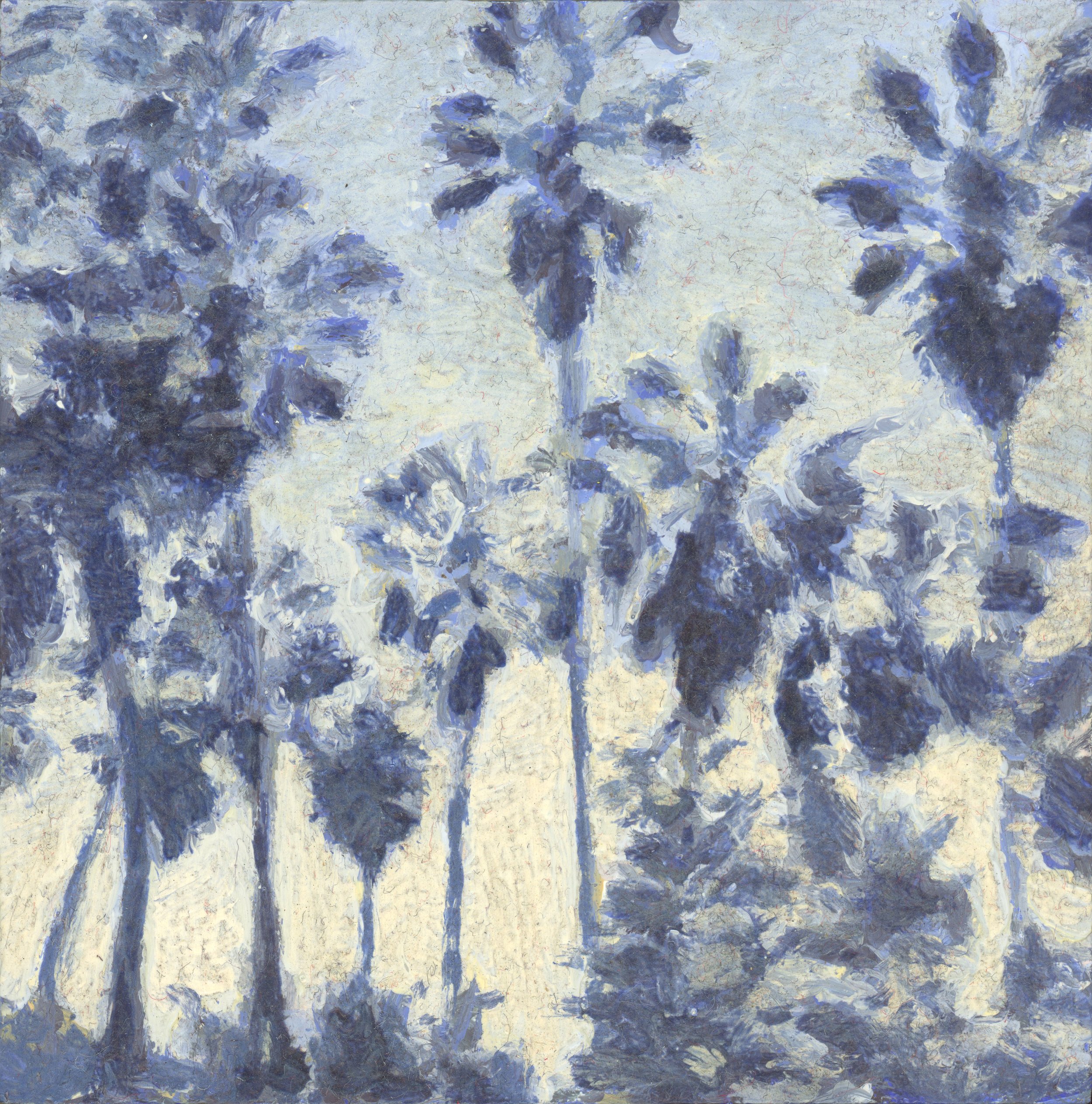    Palms, 2020  Oil on panel  4 in x 4 in   