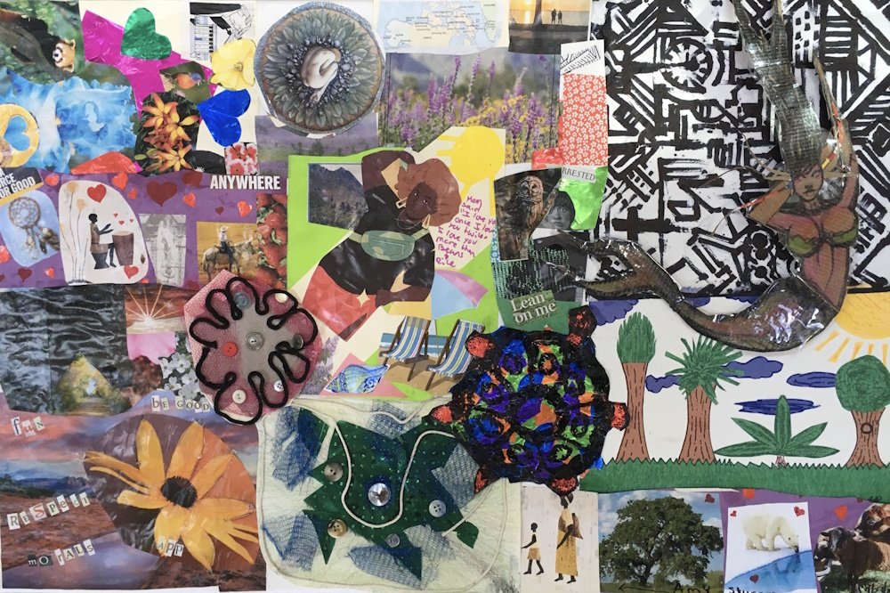 A group canvas of collages