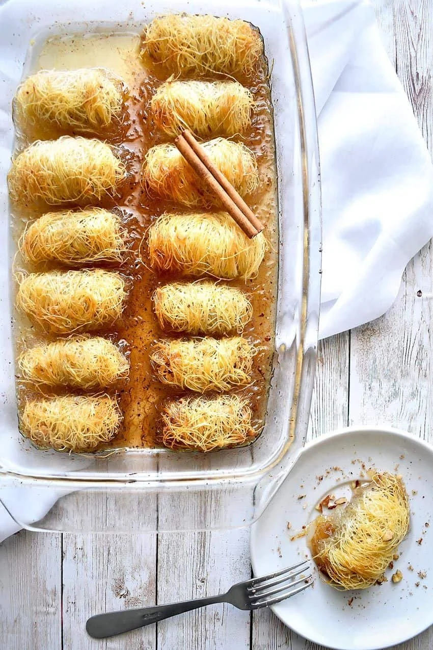 kataifi or knafeh pastry is a middle eastern pastry delicacy popularised by Dubai chocolate more recently