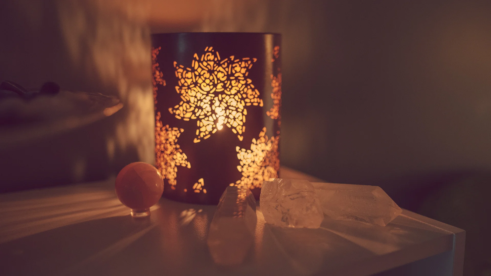 Calming candlelight