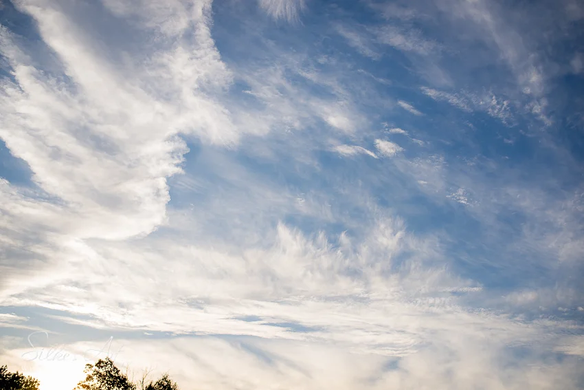 The Angels expressed through the clouds during the healing