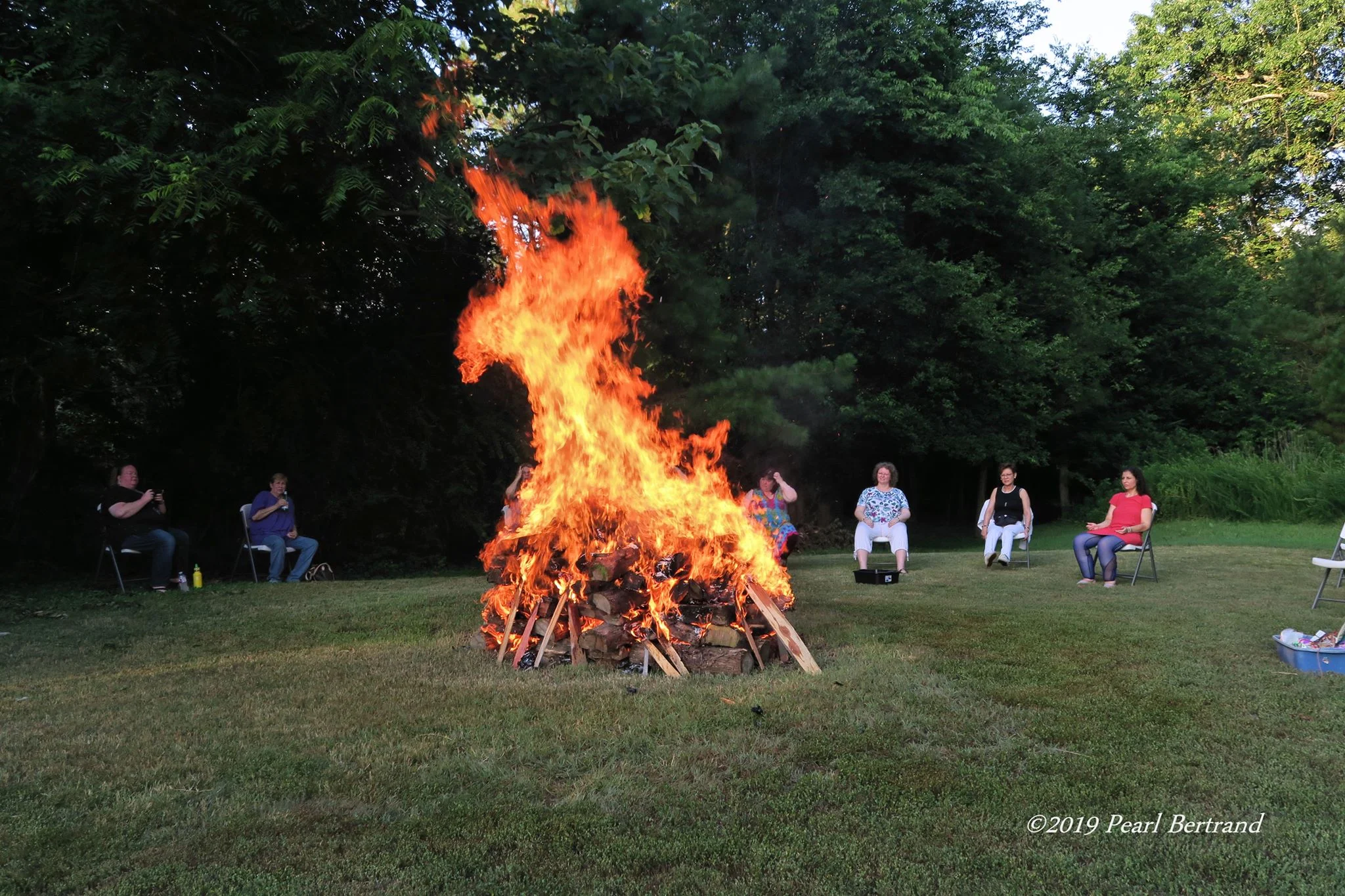 Image of a Fire Dragon by Pearl Bertrand from our firewalk July 13th, 2019