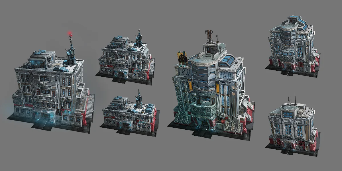 A selection of concept for New Jericho residential buildings