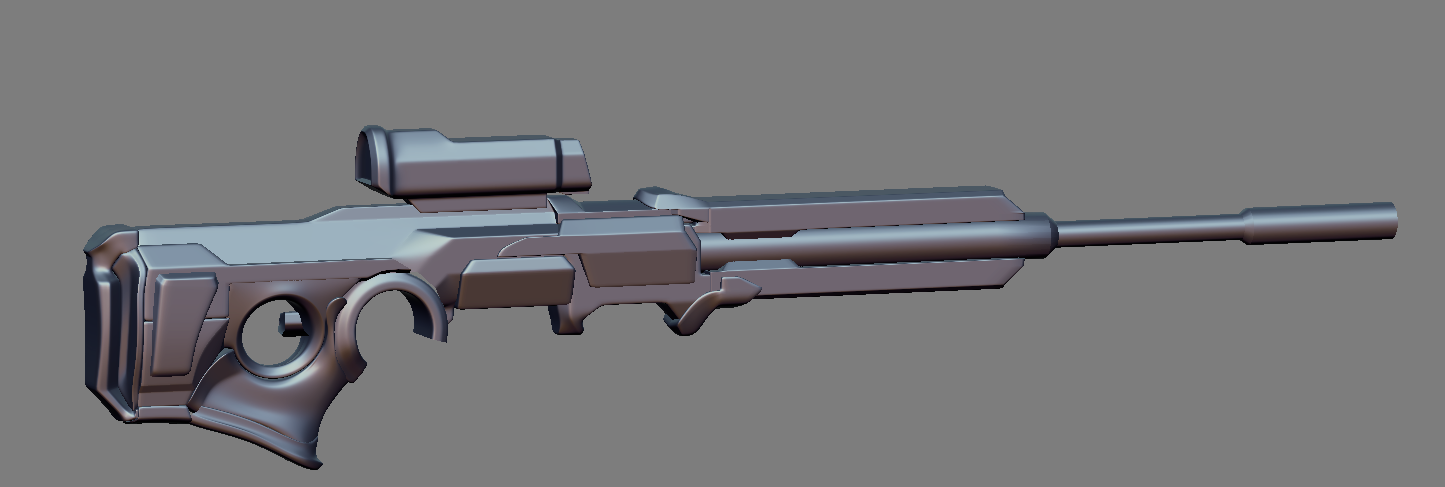 The 3D model for the Phoenix Project Sniper Rifle