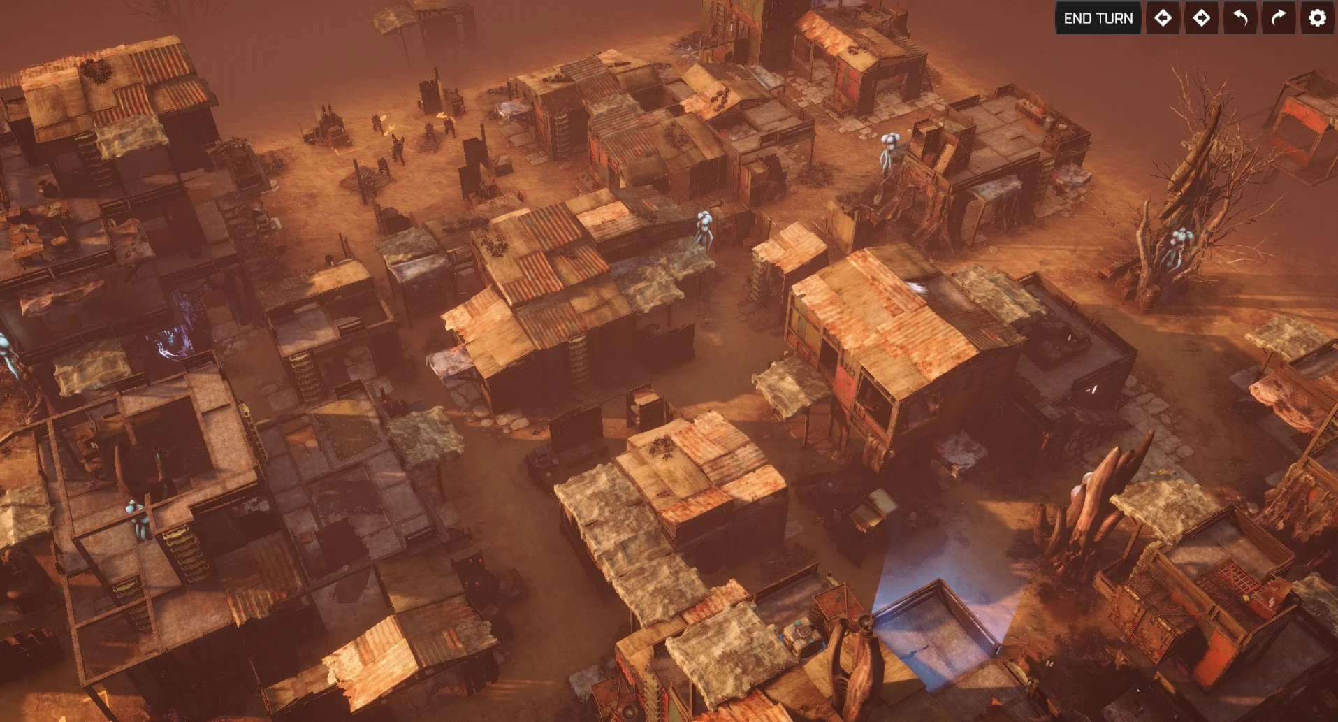 The jumble of buildings and easy roof access creates lots of ambush opportunities
