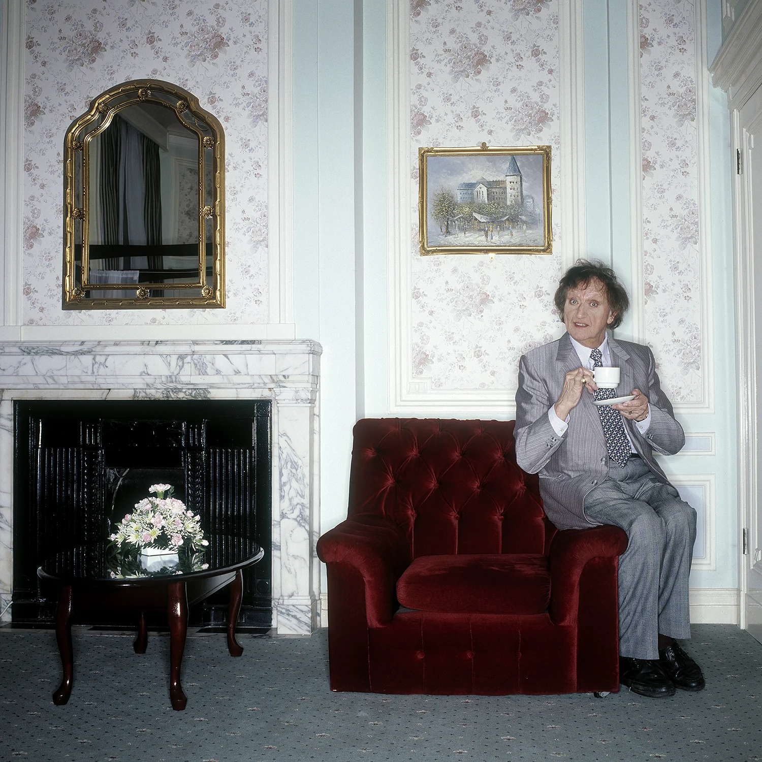 Comedian, Sir Ken Dodd, Adelphi Hotel, Liverpool.