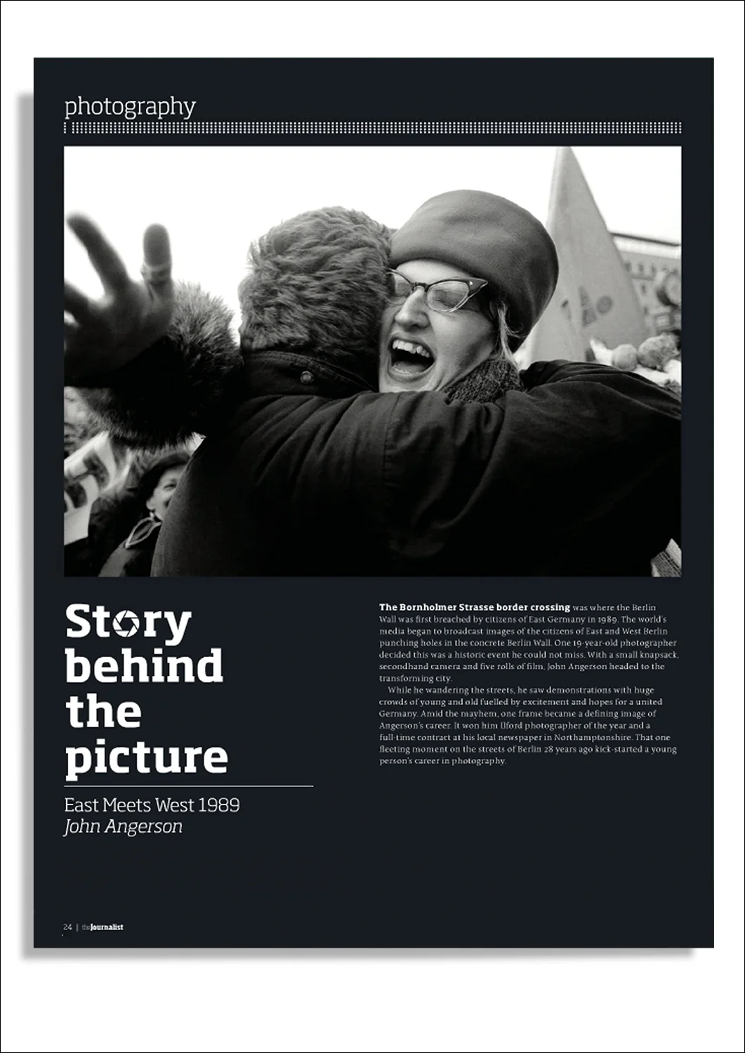 Fall of the Berlin Wall for Journalist magazine.