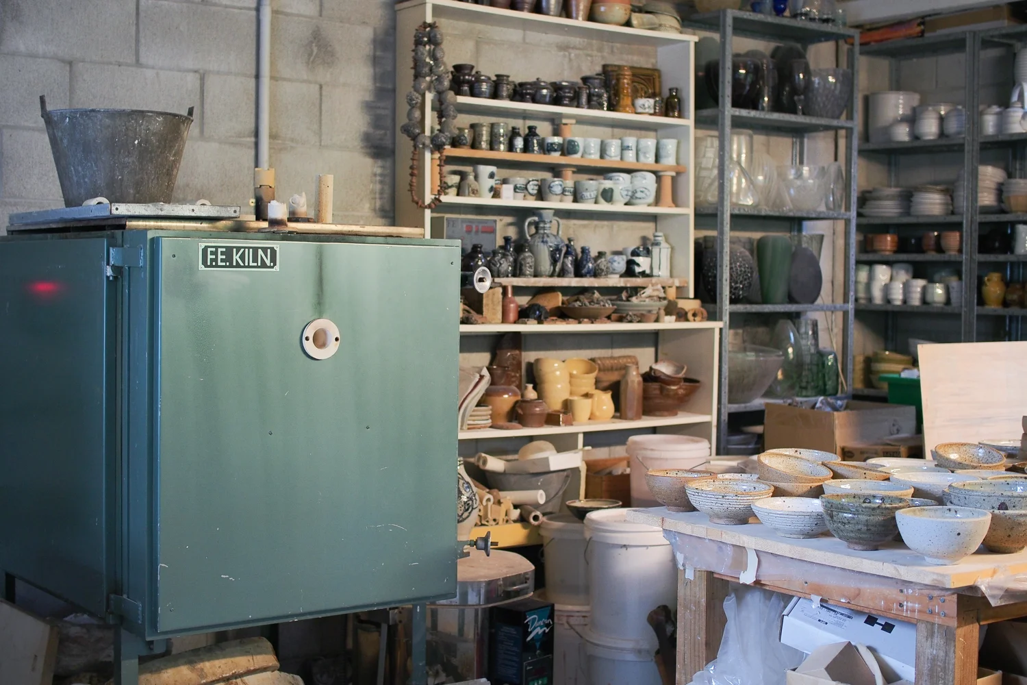 NZ Potters ACE firers in the studio where they make ceramics for the home, available to buy on our shop Kaolin.store