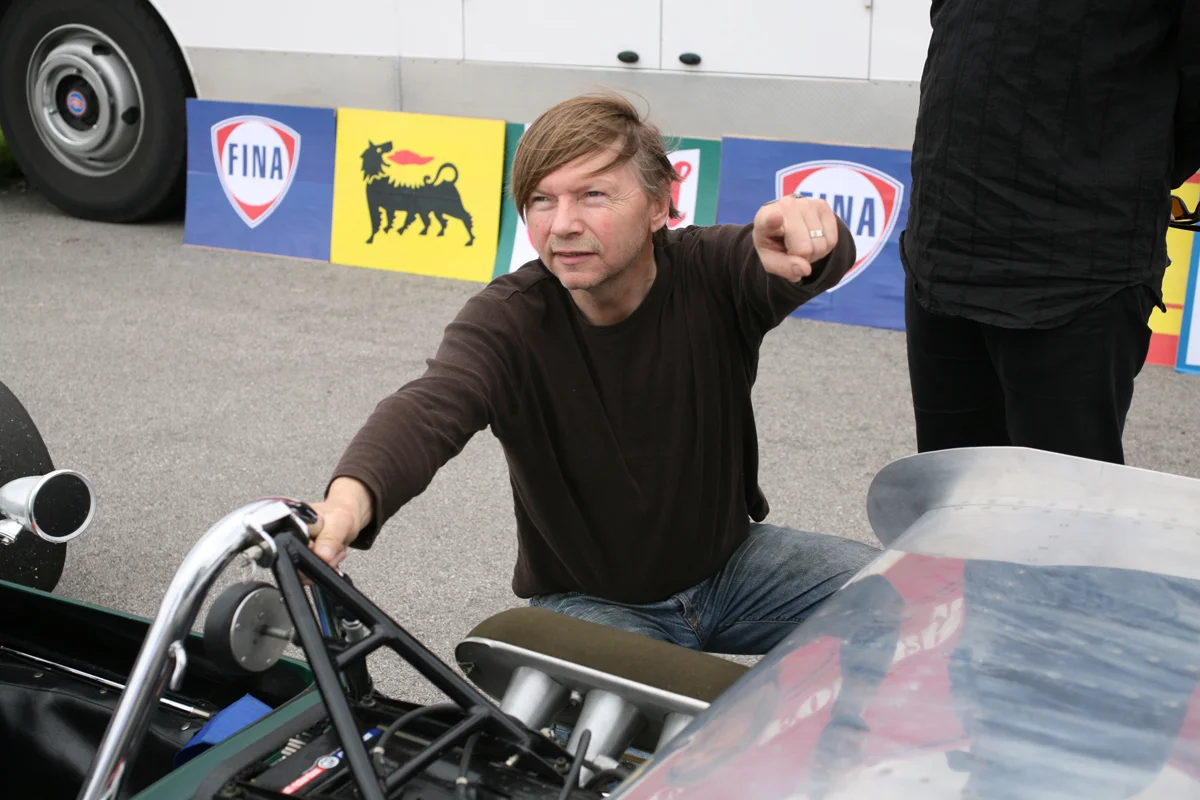Hubert Lepka at a shooting for Jochen Rindt Rennfahreroper © Magdalena Lepka