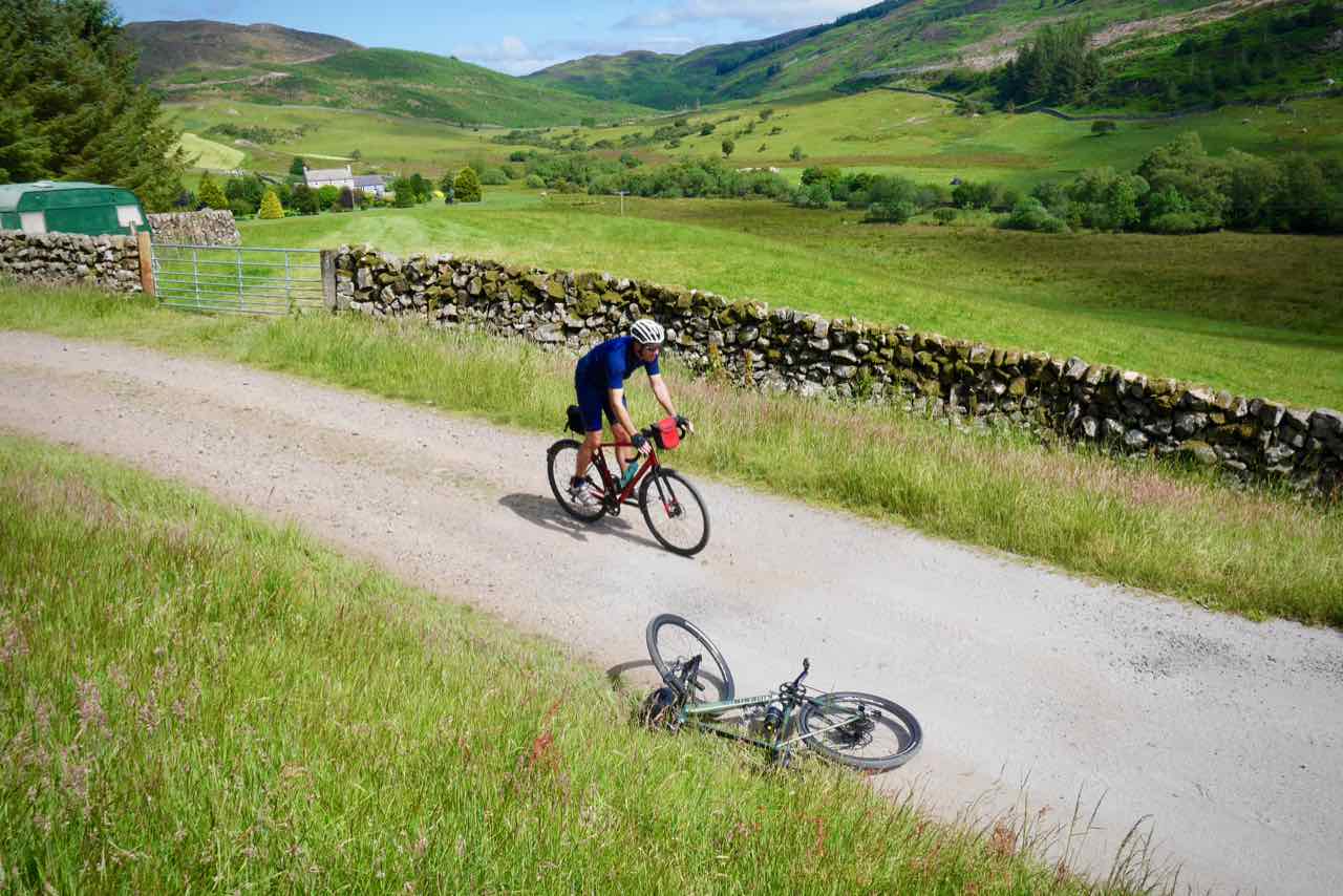 Getting over the pass to Auchencairn