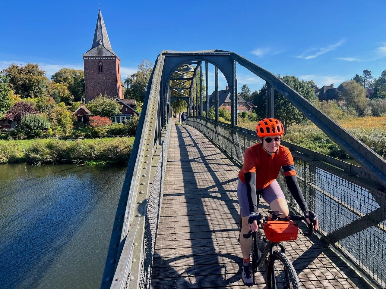 We are ' on holiday ' in Hamburg Germany. Of course the gravel bikes came with us to explore the area. The Old Salt Road from Lubeck was a great start - featuring about 40 miles of towpath Gucci gravel. So many people on bikes - eBikes and gravel bik