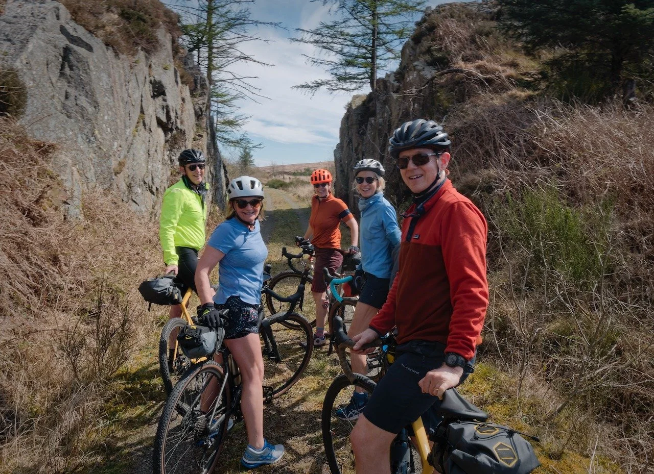 Puddles that had been here since last November have gone. We knew the ones never to ride through, but all gone. Guiding is hard work. You know you did a great job when they buy gravel bikes on the way back home.
