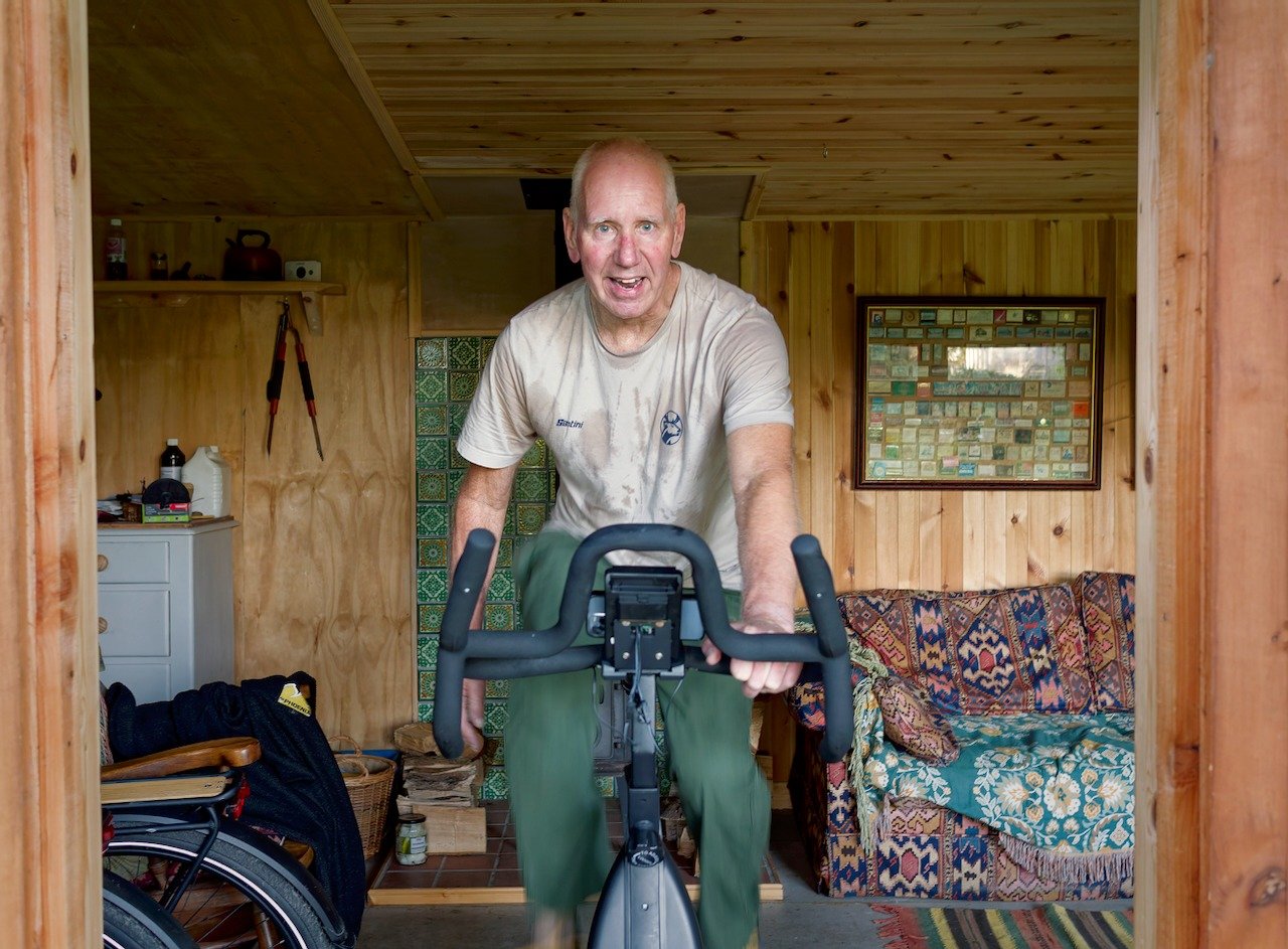 20 years ago I broke the other hip. I had to learn to walk again. Eventually I got onto a spin bike and I found my happy place. I became a spin instructor - If you have to be on an indoor bike, this is my choice. I am getting this one dialled in -set