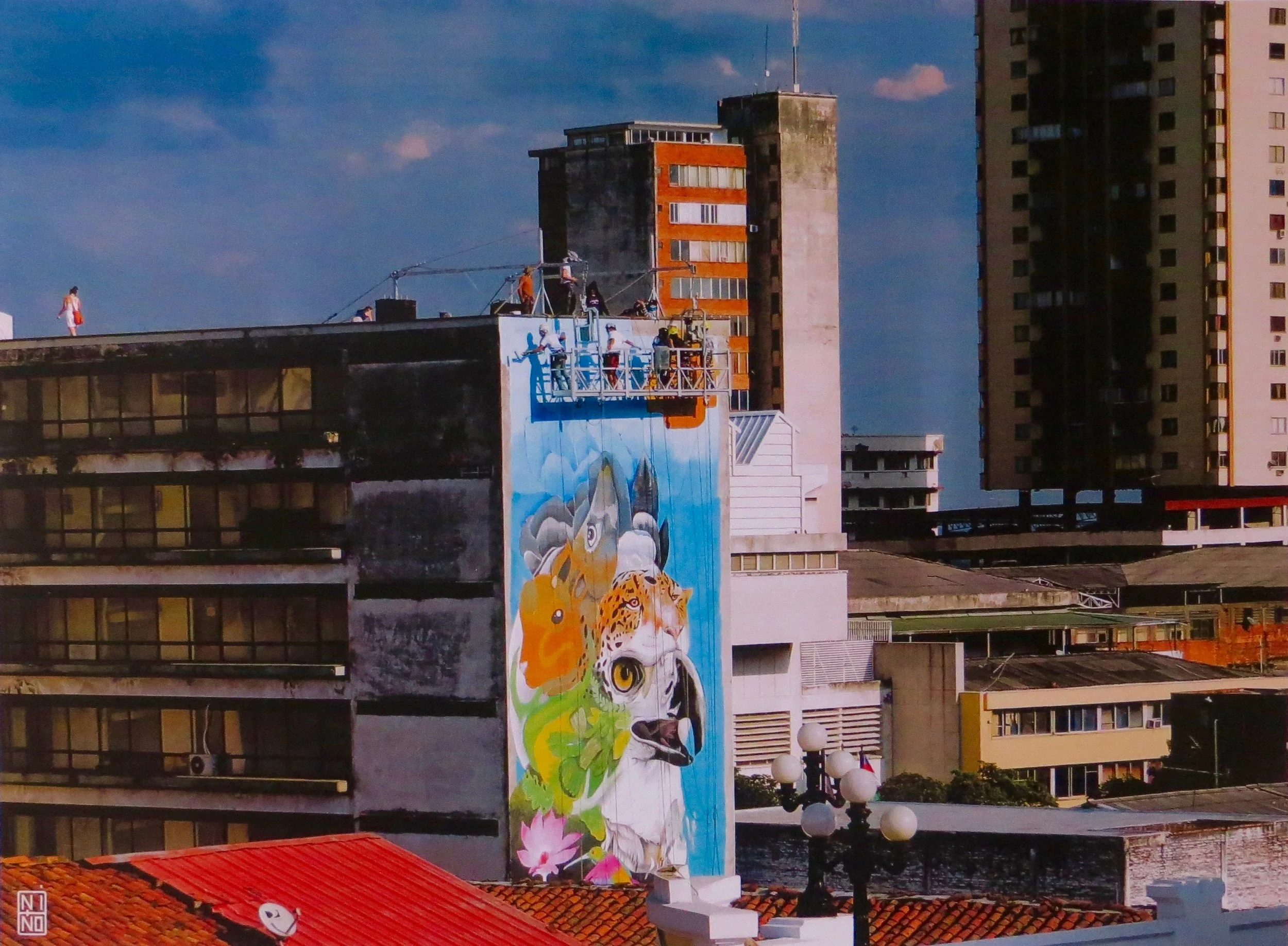 Jorge Niño "Espíritu del Valle" Cali, Colombia. 2016 Serán ellos, flora y fauna quienes recobrarán el orden natural, ese que ha sido alterado por la mano del hombre. Collaboration: Calma, Sancho, Letop, Ivan Salazar, Niño.