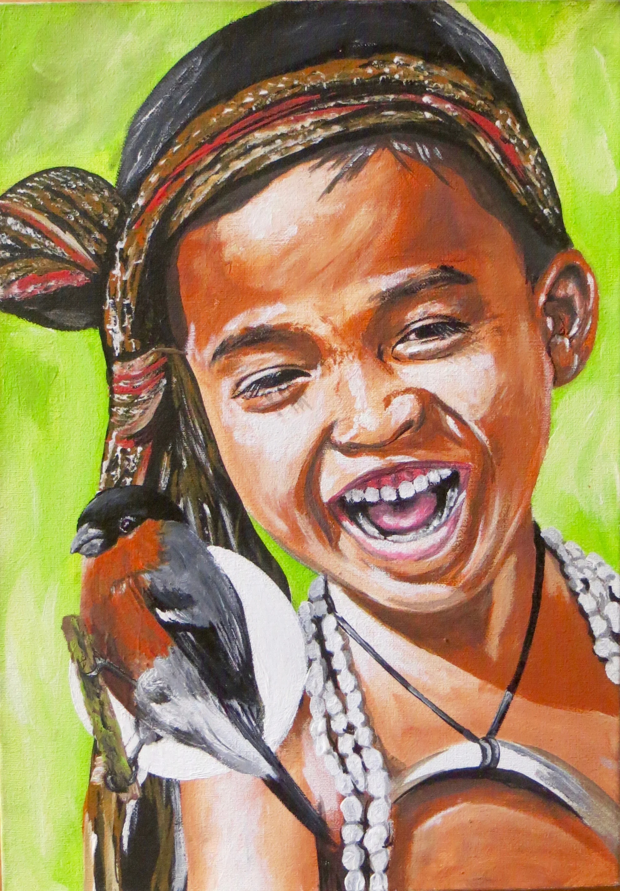 Sebastian Medina "Eurasian" Mixed technique on canvas, 2016.