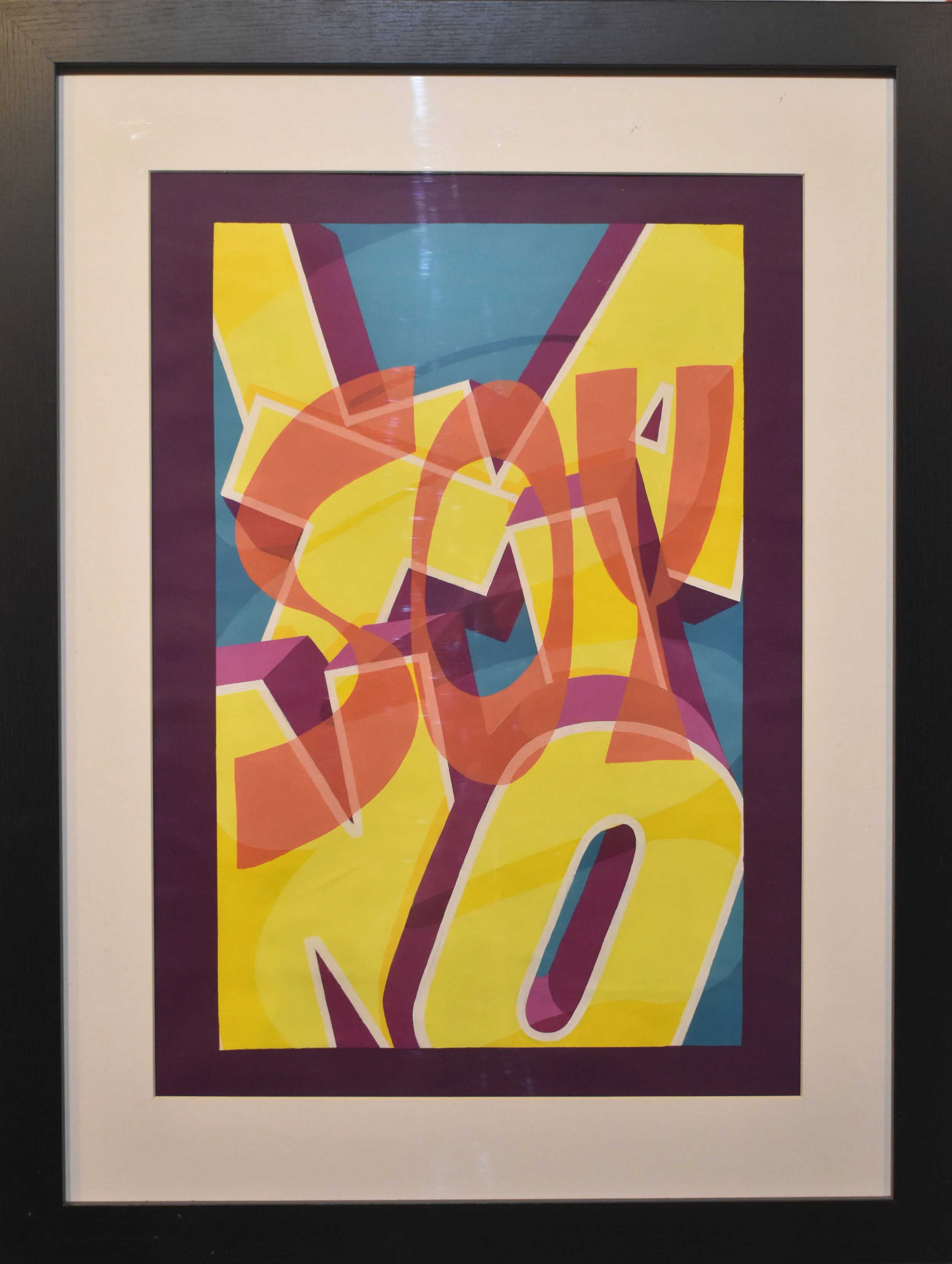 Mesek ”Soy Latino” 16in x20in, Acrylic on canvas, $350.