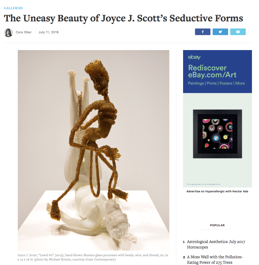 Hyperallergic: The Uneasy Beauty of Joyce J. Scott’s Seductive Forms